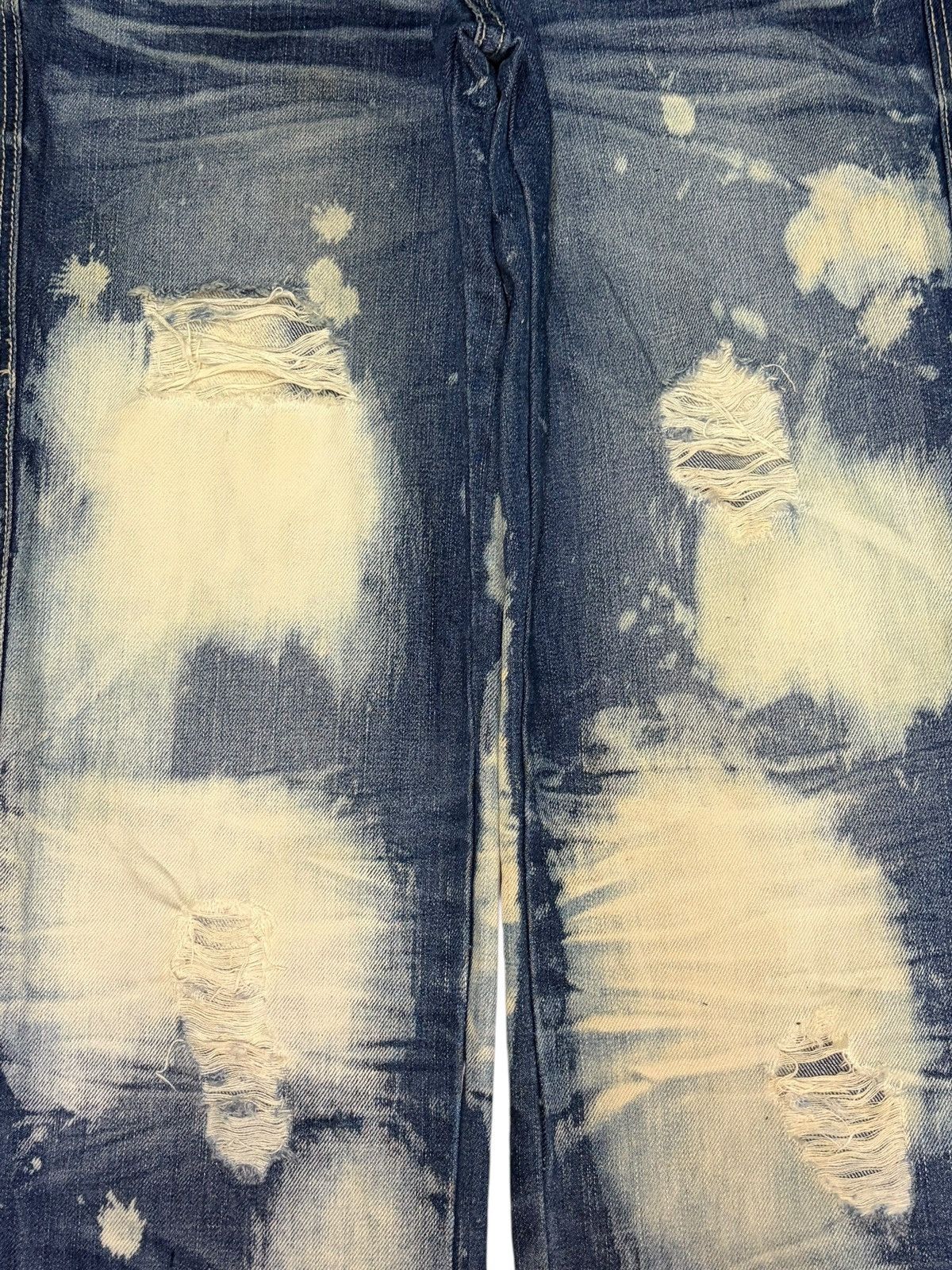 Ksubi Vintage Japanese Brand Bleached Distressed Jeans Size 30" / US 8 / IT 44 - 3 Thumbnail