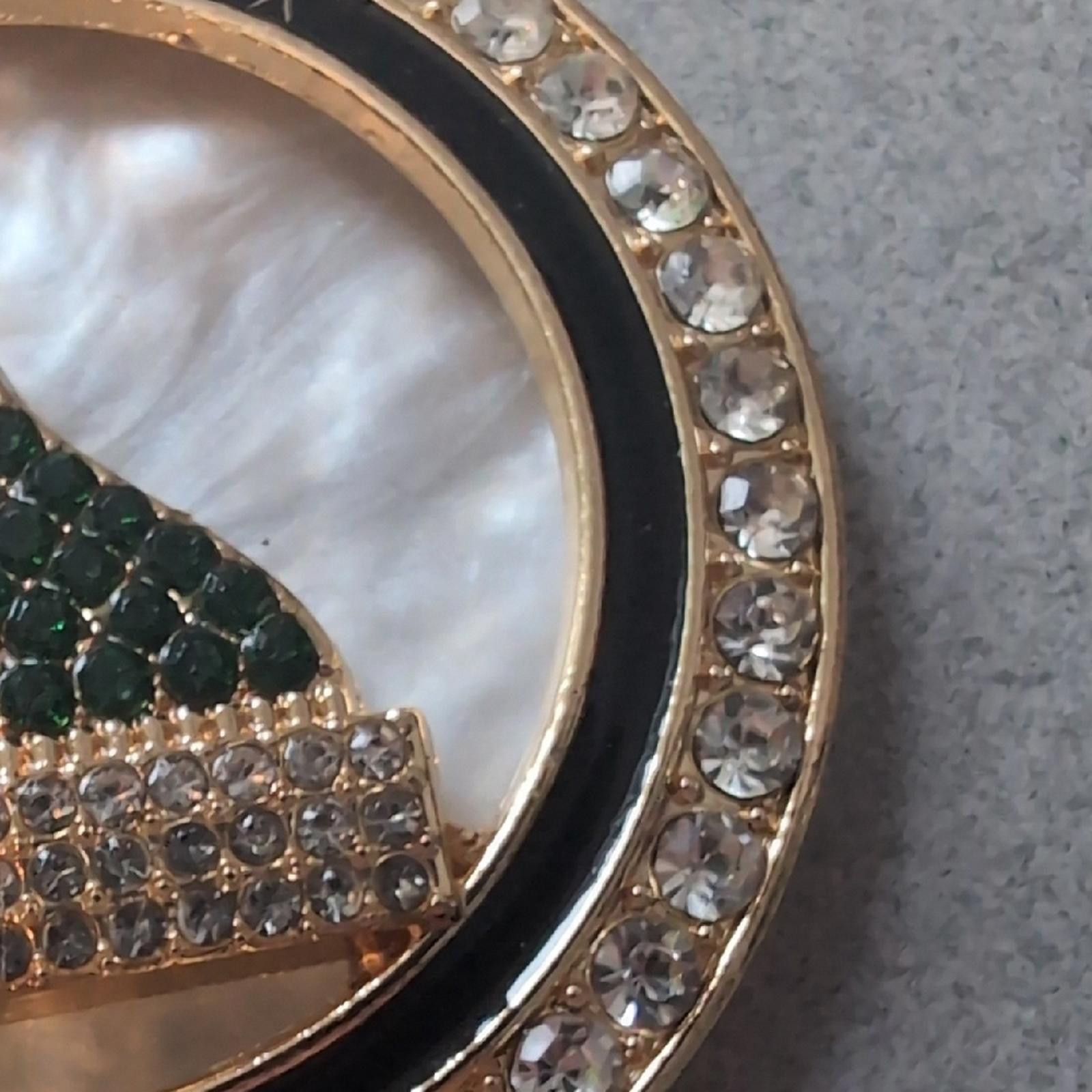 Other Gold and Green Keychain with Rhinestones House Size ONE SIZE - 9 Thumbnail