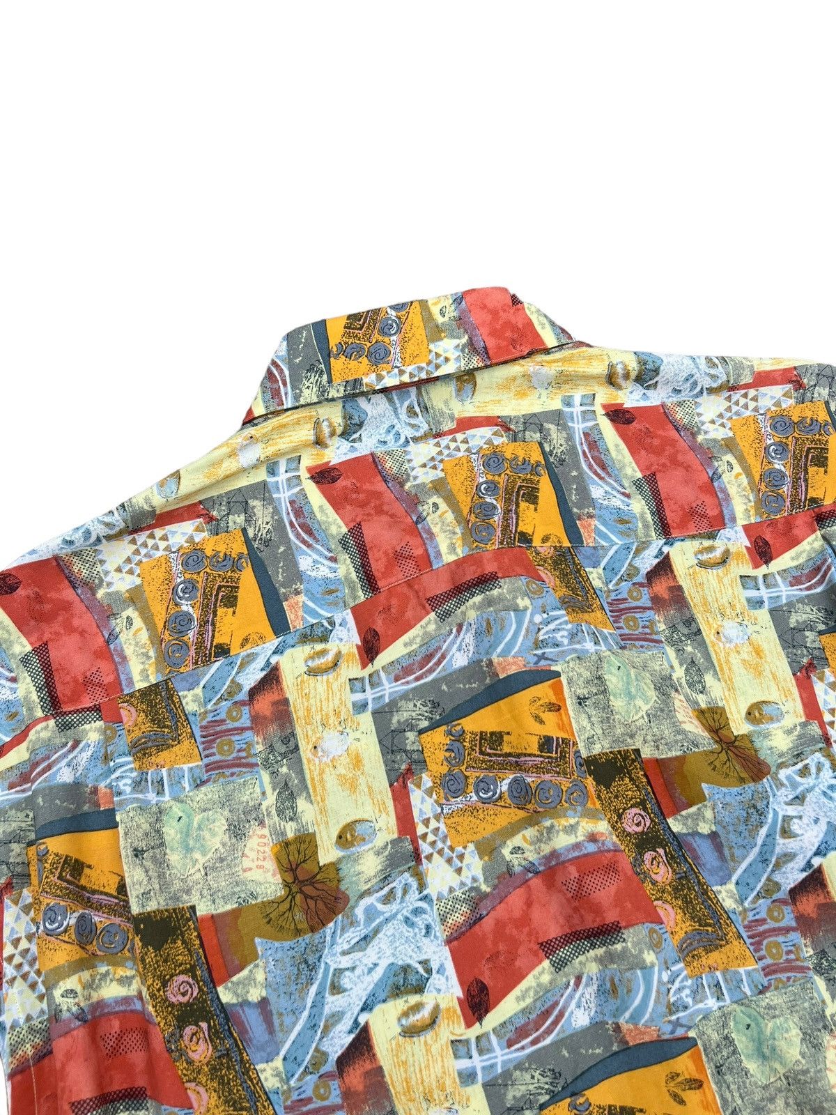 Charles Jourdan Vintage Charles Jourdan Monsieur Novelty Abstract Art Shirt Size US L / EU 52-54 / 3 - 14 Thumbnail