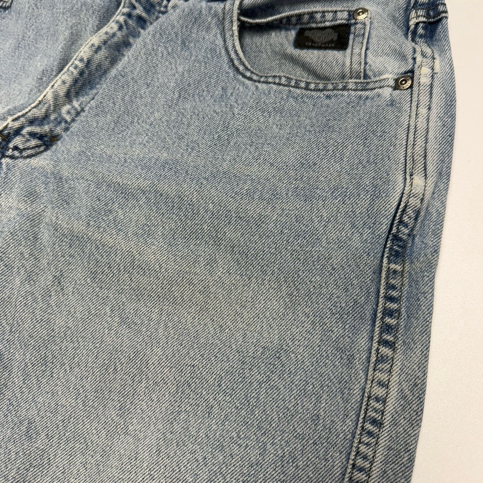 Harley Davidson Harley Davidson Jeans Mens 34x32 Light Wash Traditional Bike Size US 34 / EU 50 - 4 Thumbnail