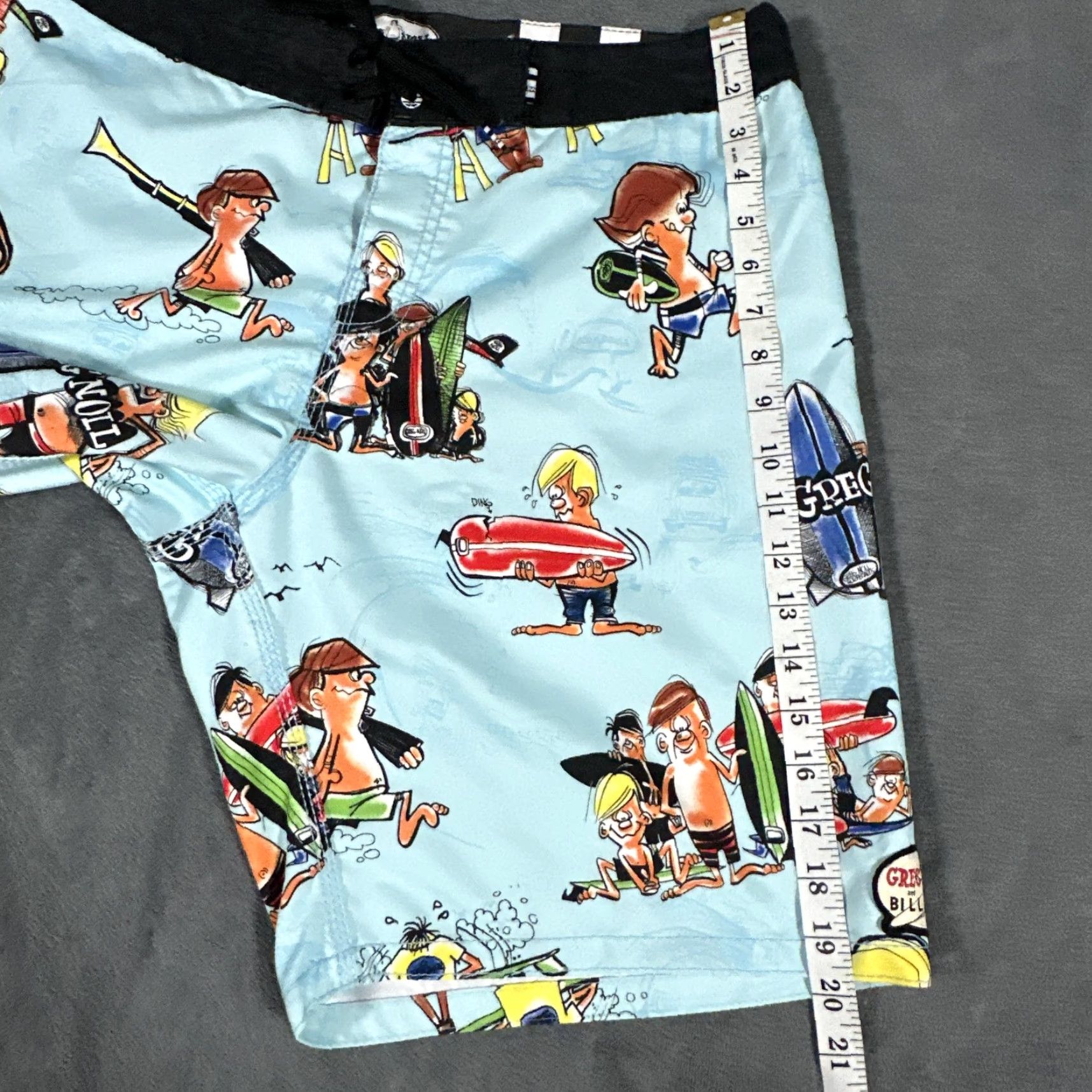 Billabong Billabong Board Shorts Mens 36 Blue Greg Noll Recycler Surf Swim Trunks Print Size US 36 / EU 52 - 7 Thumbnail