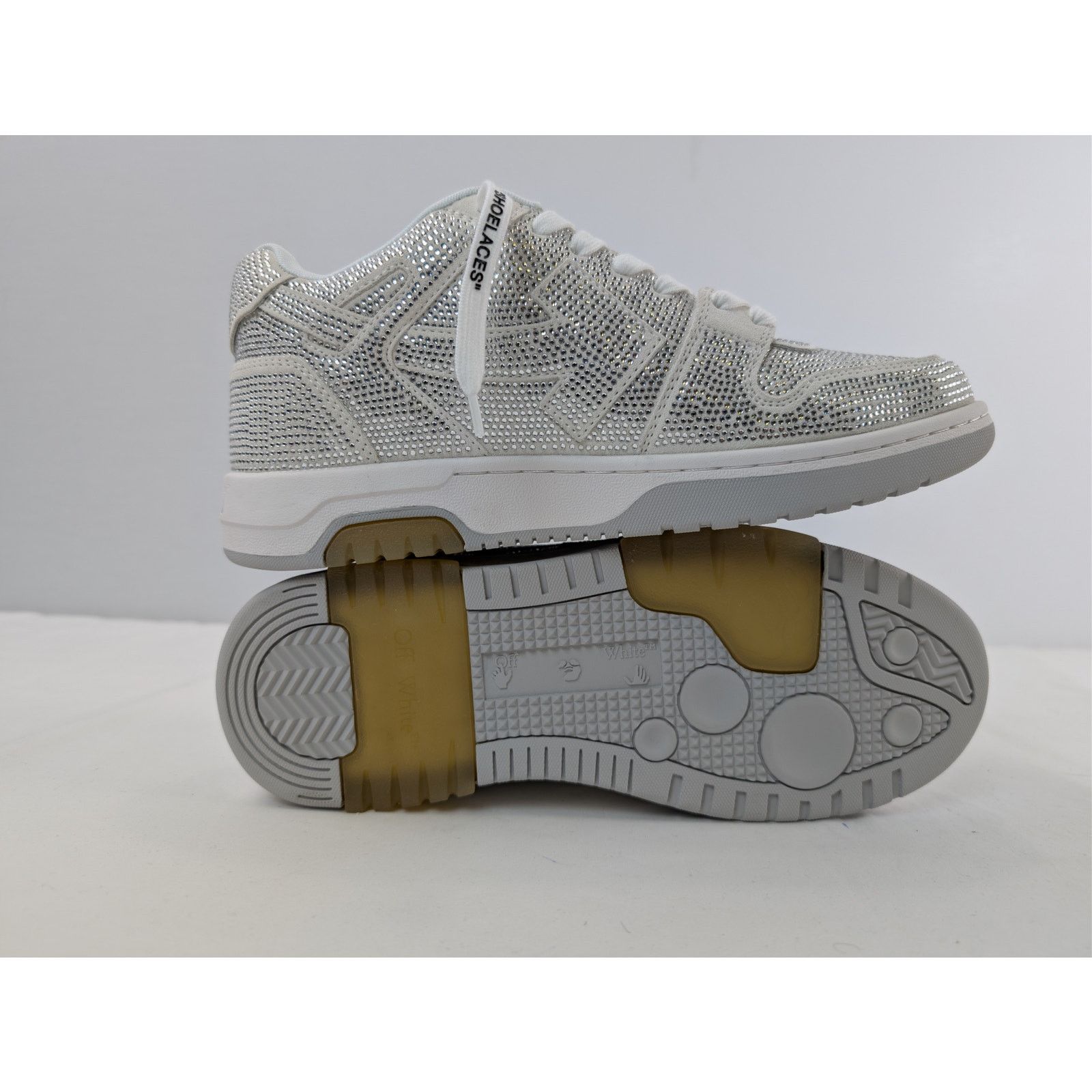 Off-White o1rshd1 Out of Office Strass Sneakers in White Size US 7 / EU 40 - 14 Thumbnail