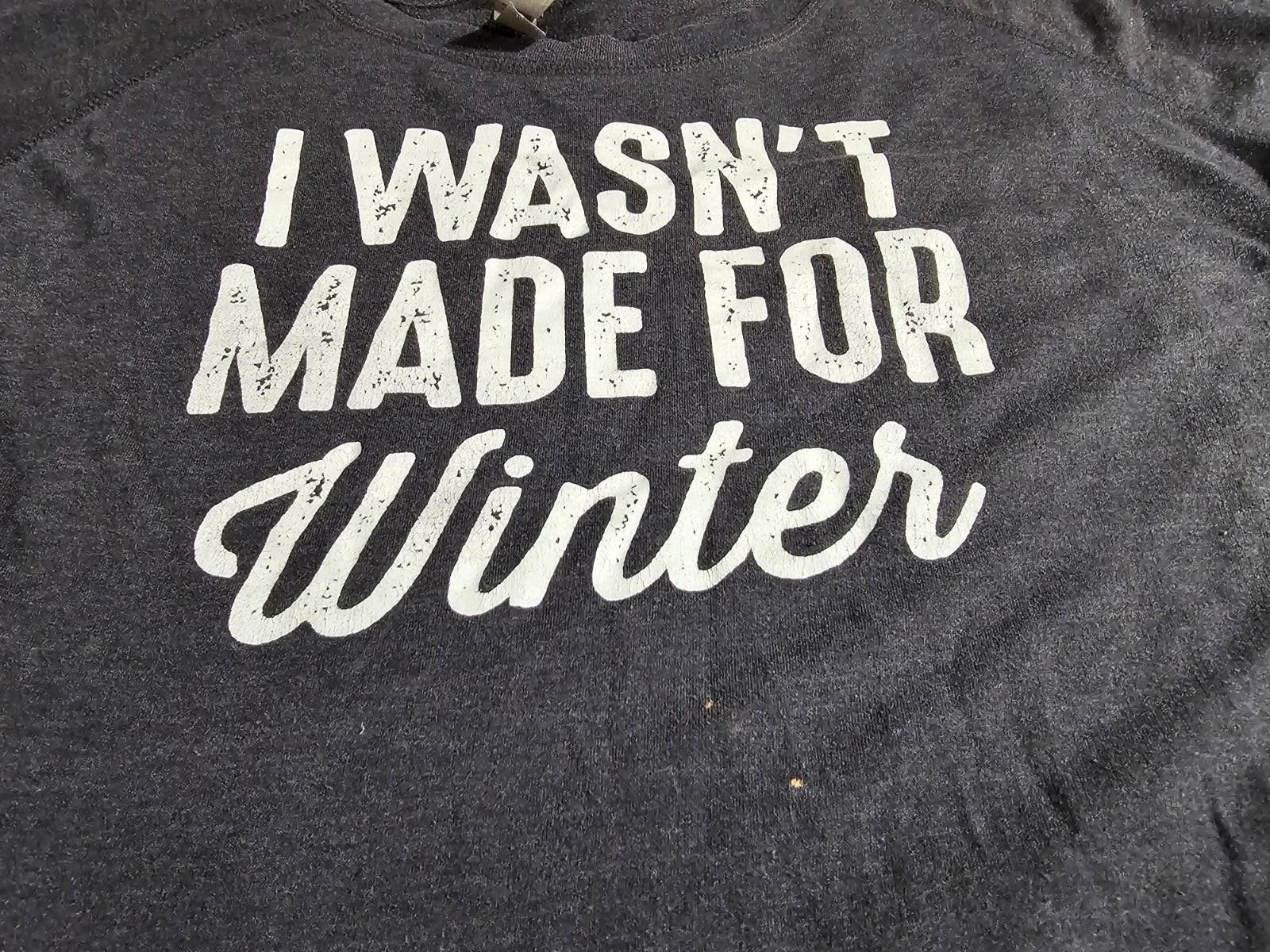 Other I Wasn't Made For Winter Instant Message XL Sweater Size XL / US 12-14 / IT 48-50 - 2 Thumbnail
