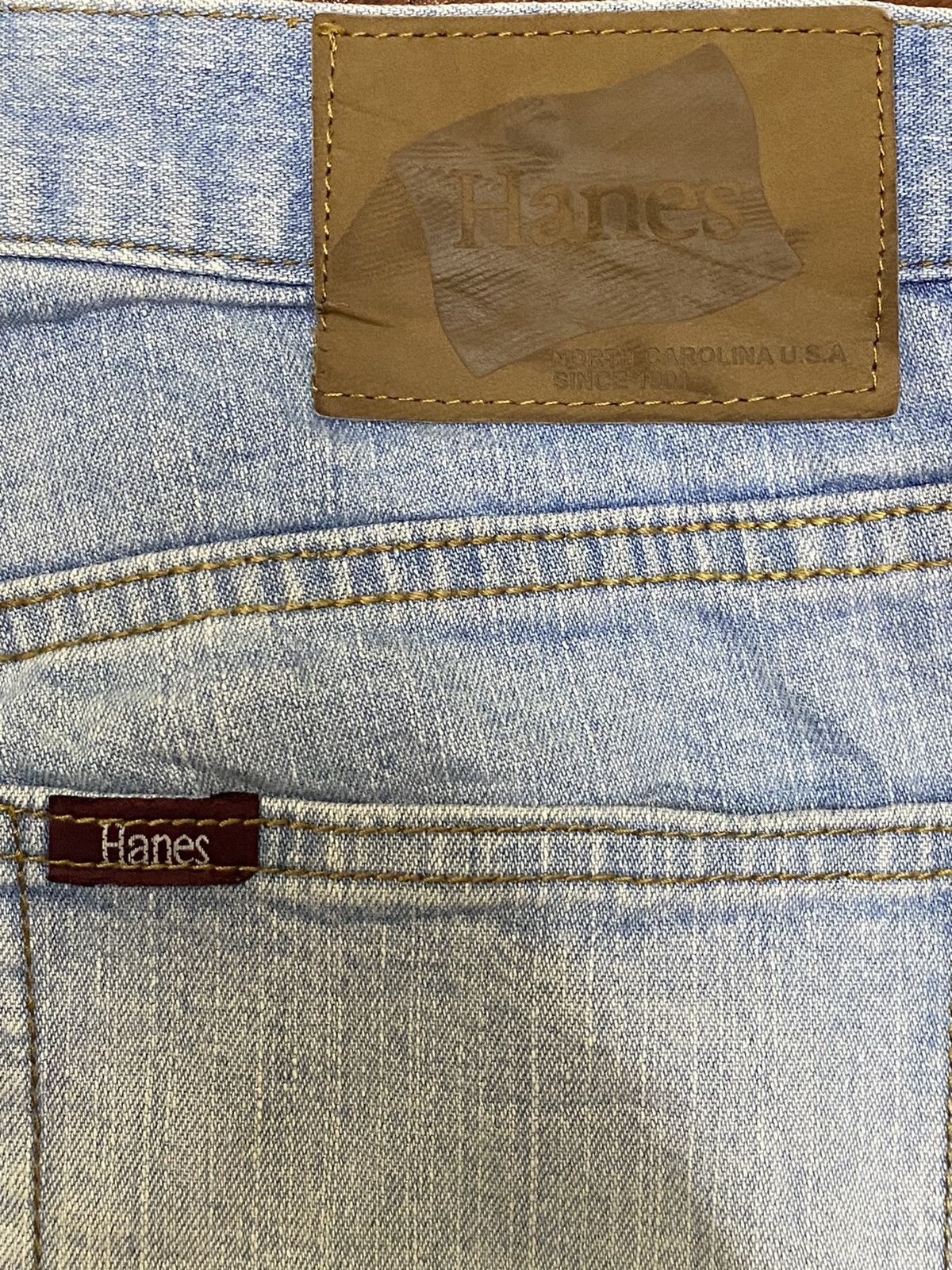 Hanes Vintage Hanes Faded Wash Baggy Style Jeans Size US 32 / EU 48 - 9 Thumbnail