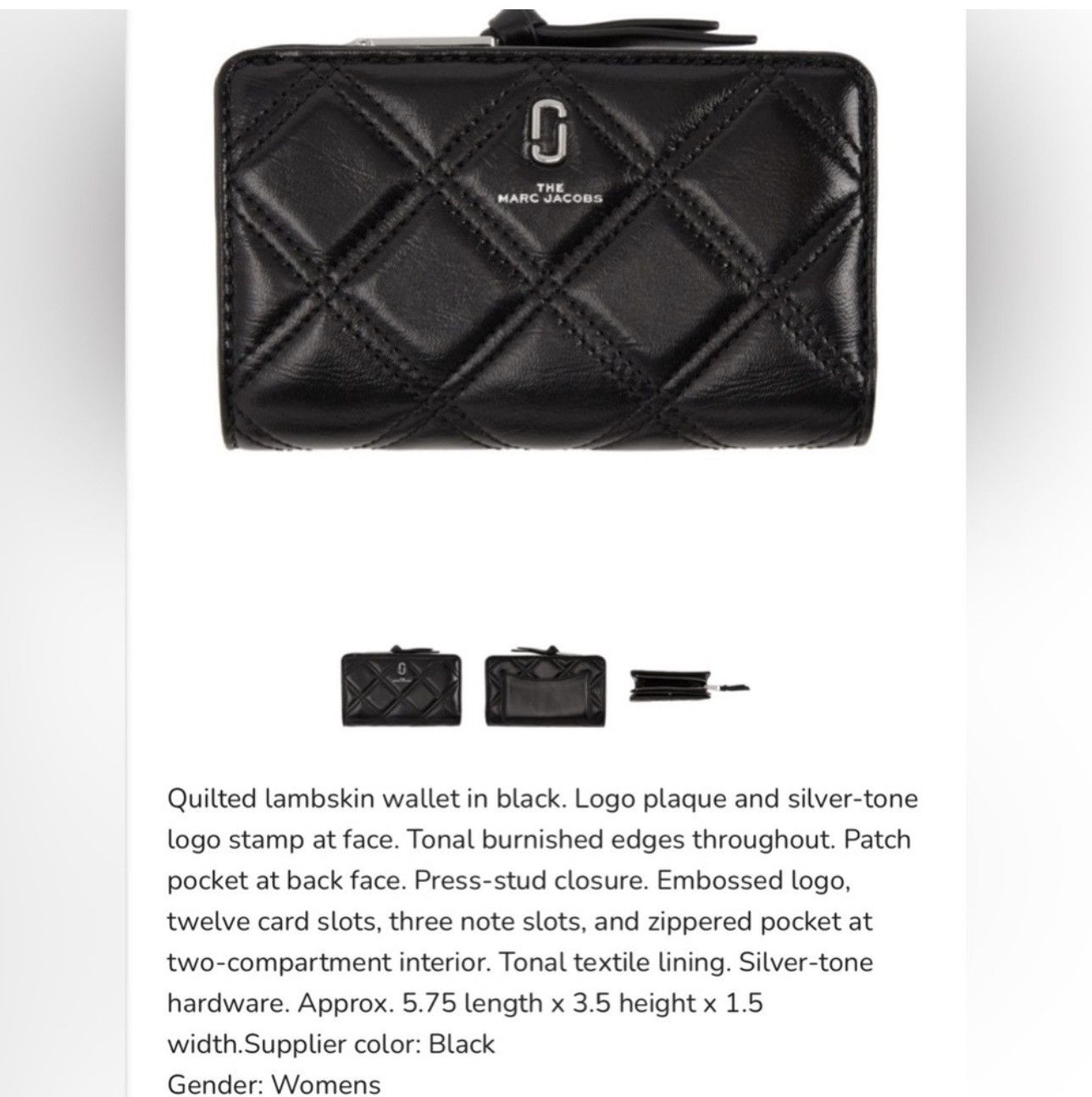 Marc Jacobs Marc Jacobs Quilted Wallet Size ONE SIZE - 8 Thumbnail