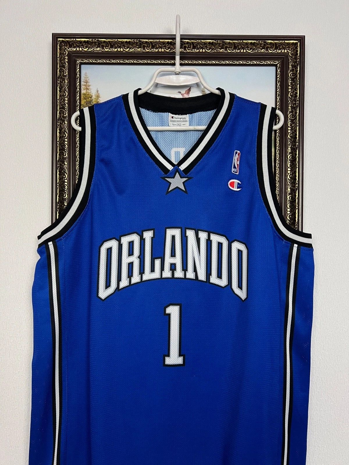 Champion Vintage 90's Champion Orlando Magic Tracy McGrady NBA Jersey Size US XL / EU 56 / 4 - 2 Thumbnail