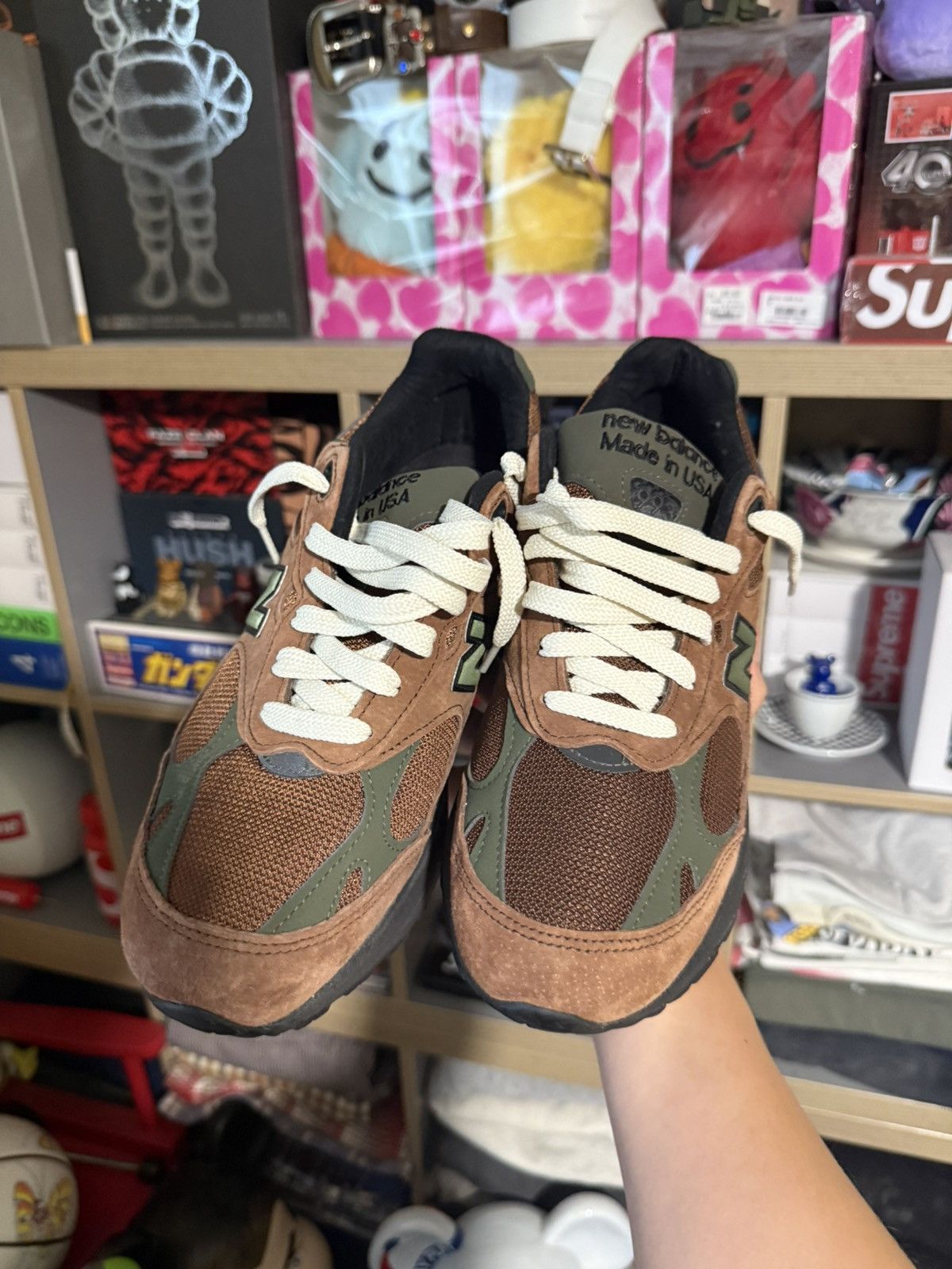 Aime Leon Dore × New Balance New Balance 993 Aime Leon Dore Brown “Beef & Broccoli” Size US 9 / EU 42 - 2 Thumbnail