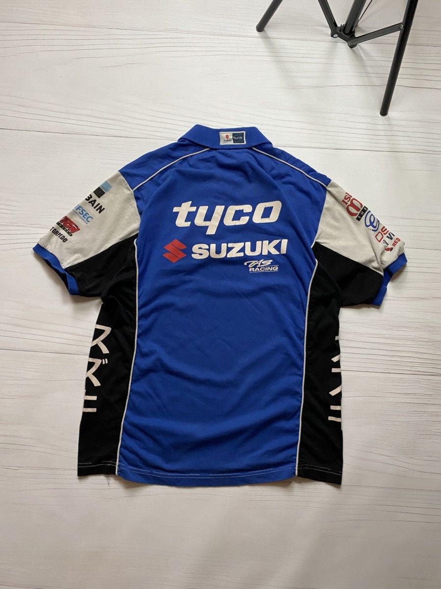 Vintage Vintage Suzuki moto racing tyco castrol polo t shirt jersey Size US M / EU 48-50 / 2 - 2 Thumbnail