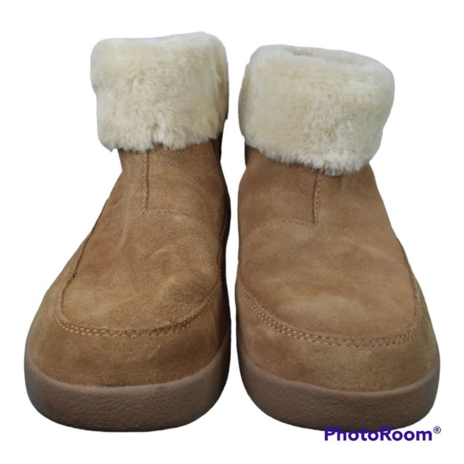 Sanuk Women Sanuk Winter Bootie Suede Chestnut Size 7 Size US 7 / IT 37 - 3 Thumbnail