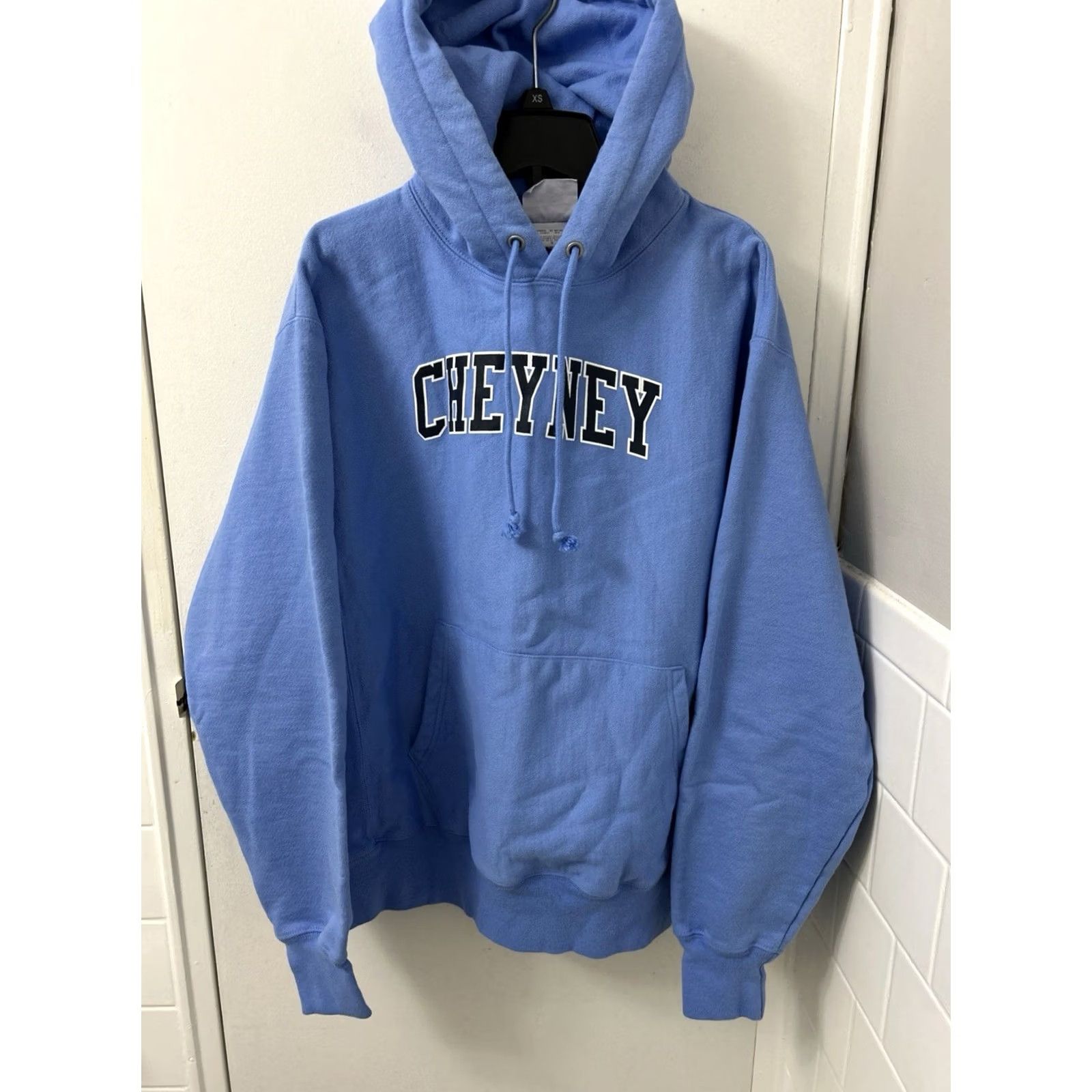 Champion Champion Reverse Weave Hoodie Mens Large Blue Cheyney College Logo Pullover Size US L / EU 52-54 / 3 - 2 Thumbnail