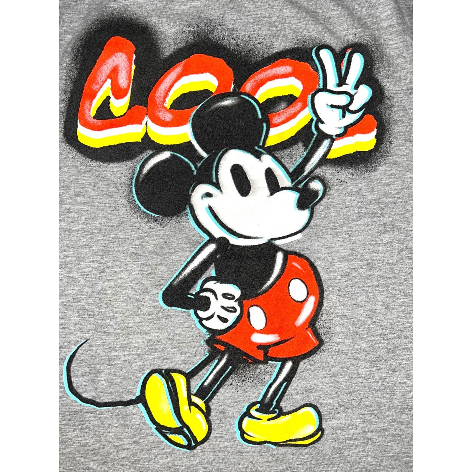 Disney Mickey Mouse Cool Peace Sign Disney Children's T-Shirt Small Size S / US 4 / IT 40 - 2 Thumbnail