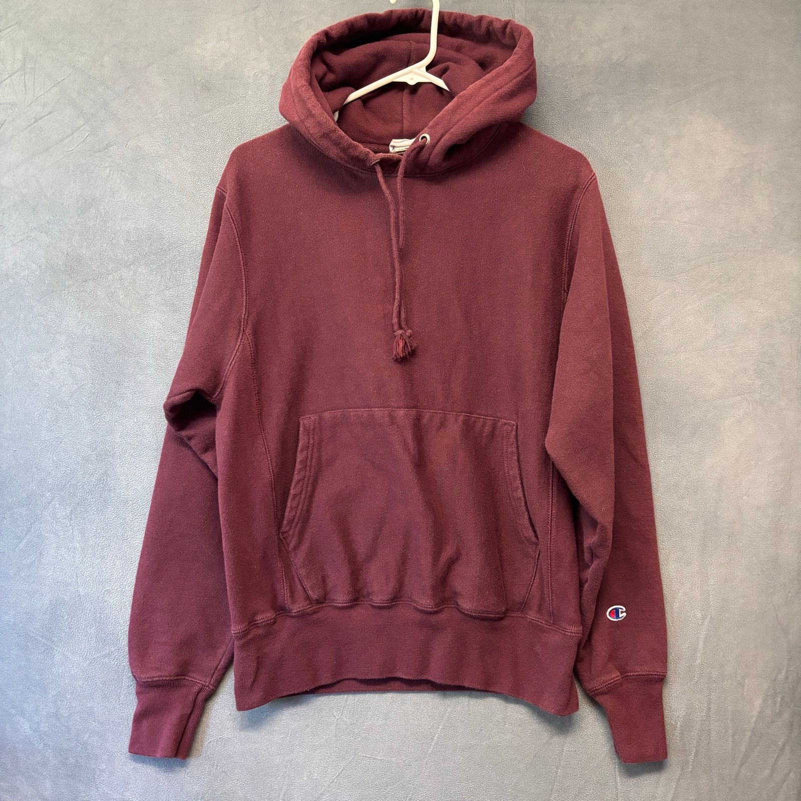 Champion Champion Reverse Weave Hoodie Burgundy Maroon Pullover Size US S / EU 44-46 / 1 - 1 Thumbnail