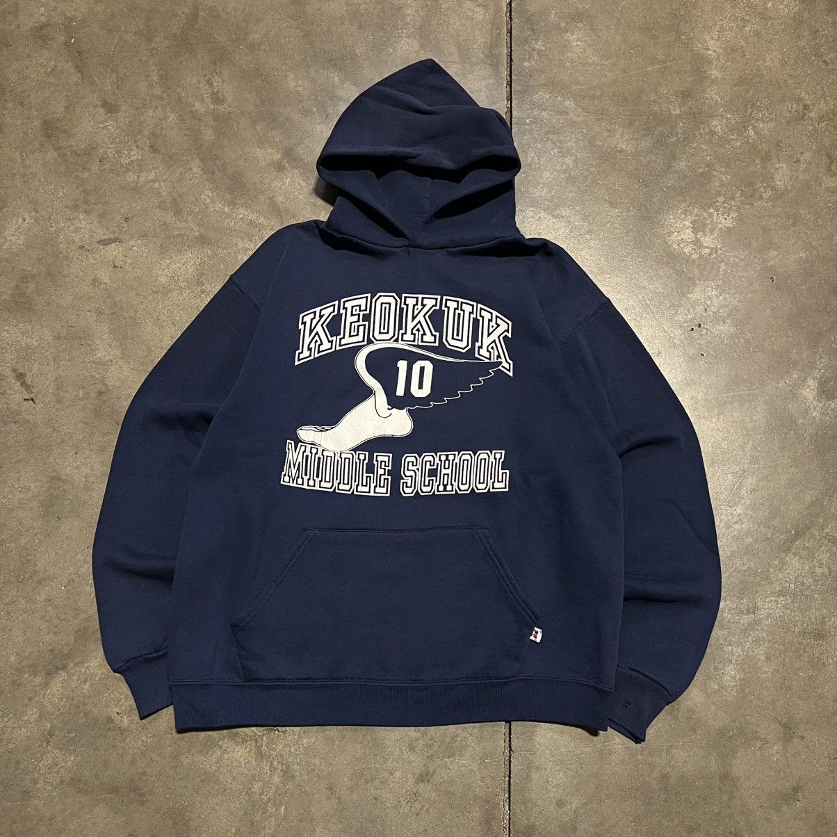 Russell Athletic Vintage 80s Russell Athletic Hoodie Sweatshirt Track USA Size US L / EU 52-54 / 3 - 1 Thumbnail