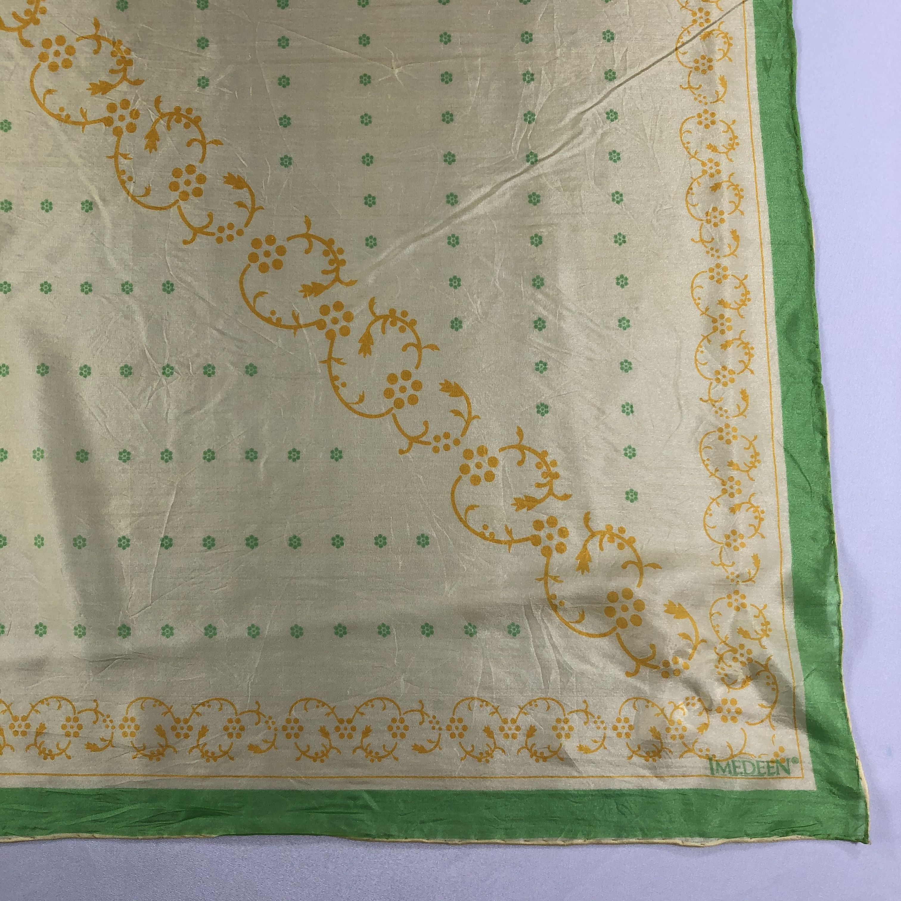 Vintage Vintage Imedeen Silk Scarf Size ONE SIZE - 4 Thumbnail