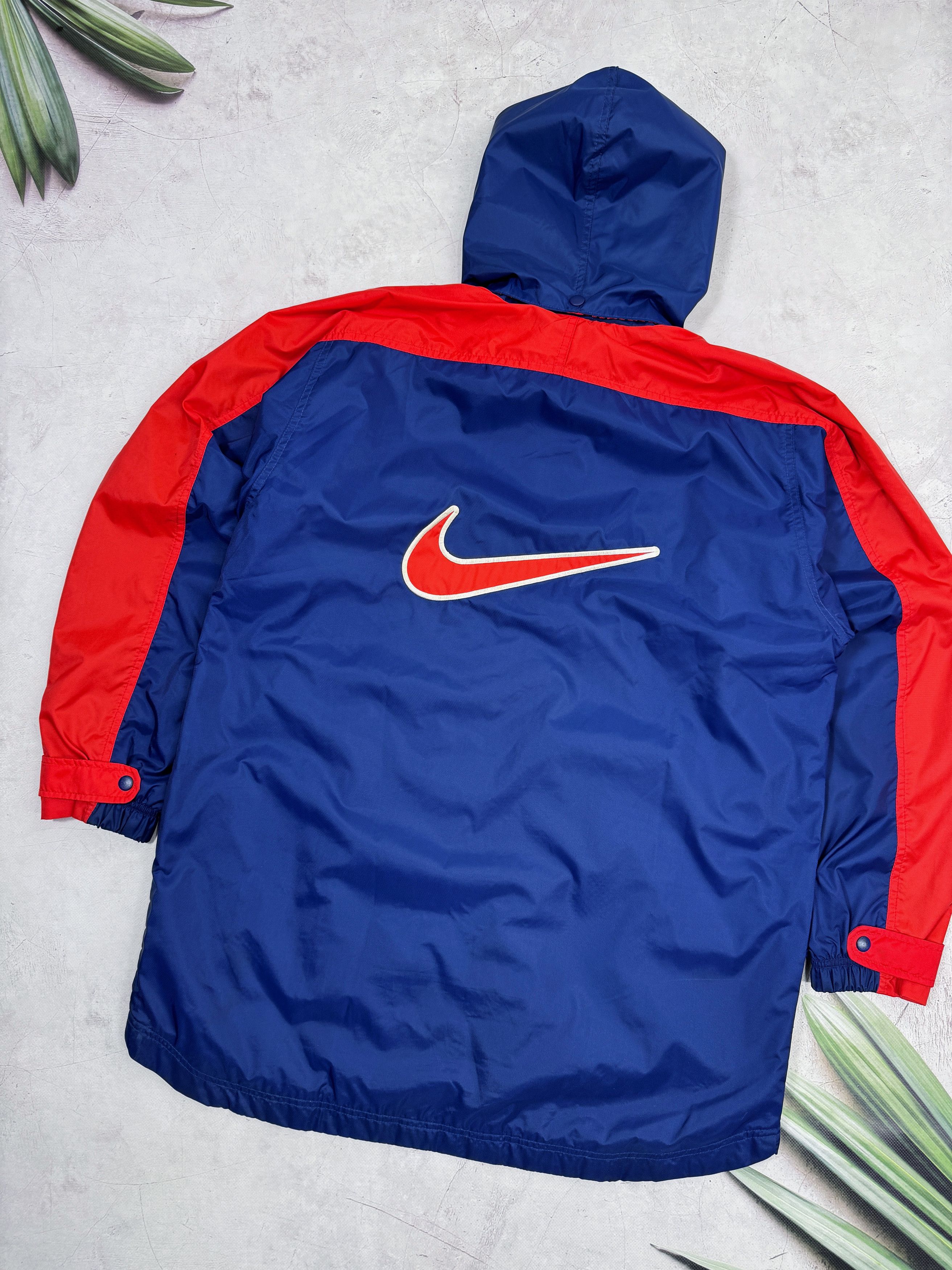 Nike × Vintage Y2K Nike Windbreaker Jacket Nylon Big Back Swoosh Logo Size US L / EU 52-54 / 3 - 20 Thumbnail