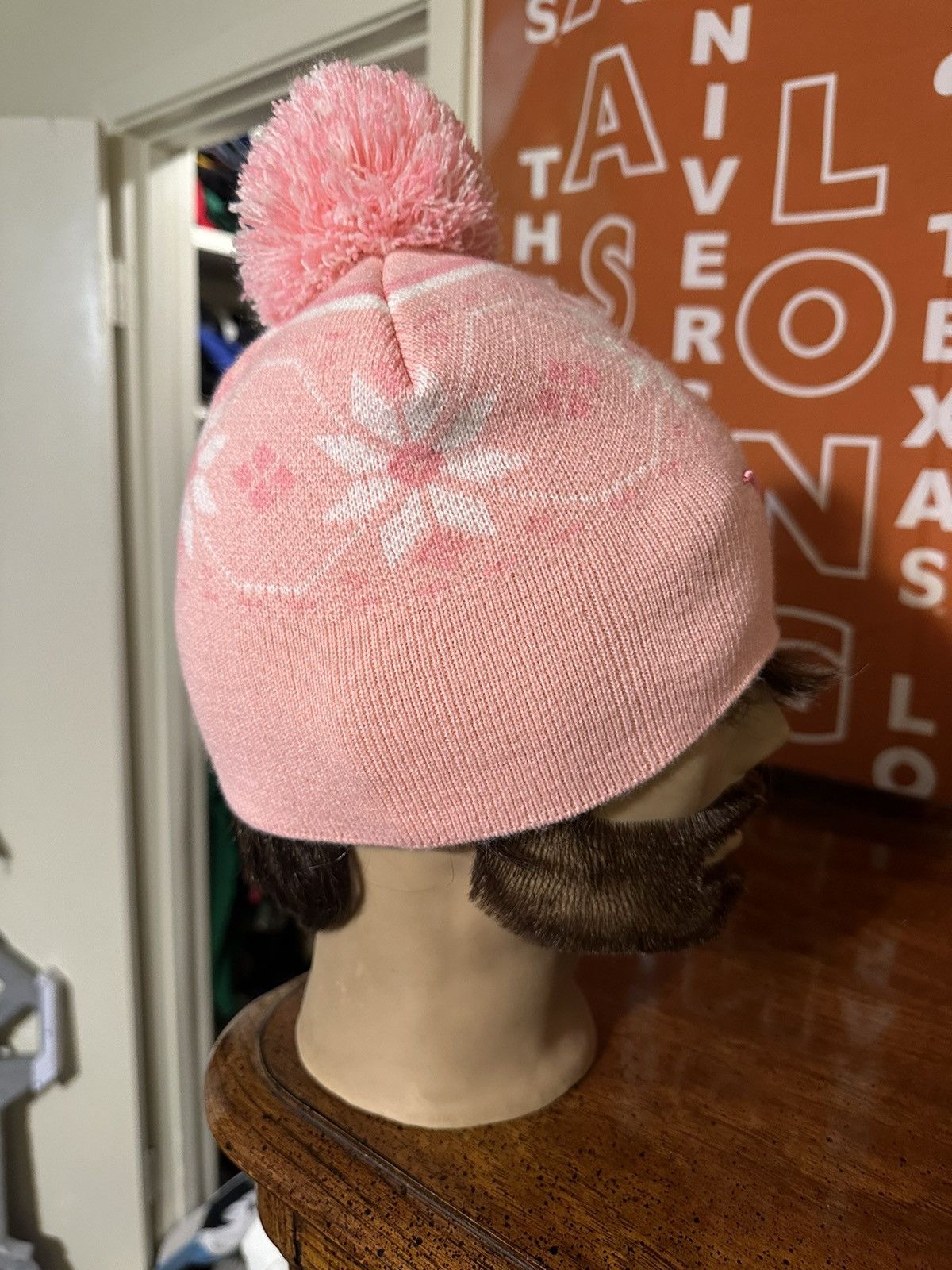 NCAA × Vintage Vintage NCAA Texas Longhorns “breast cancer” beanie hat 90s Size ONE SIZE - 2 Thumbnail