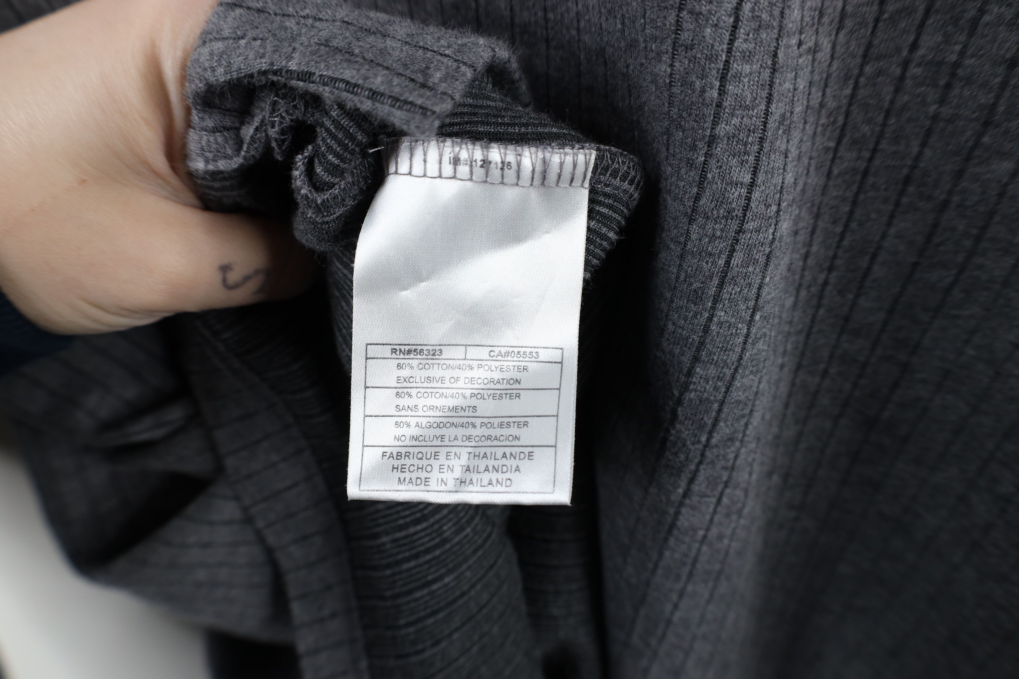 Nike × Vintage Vintage Nike Golf Mini Swoosh Ribbed Knit Mock Neck T-Shirt Size US XXL / EU 58 / 5 - 11 Thumbnail
