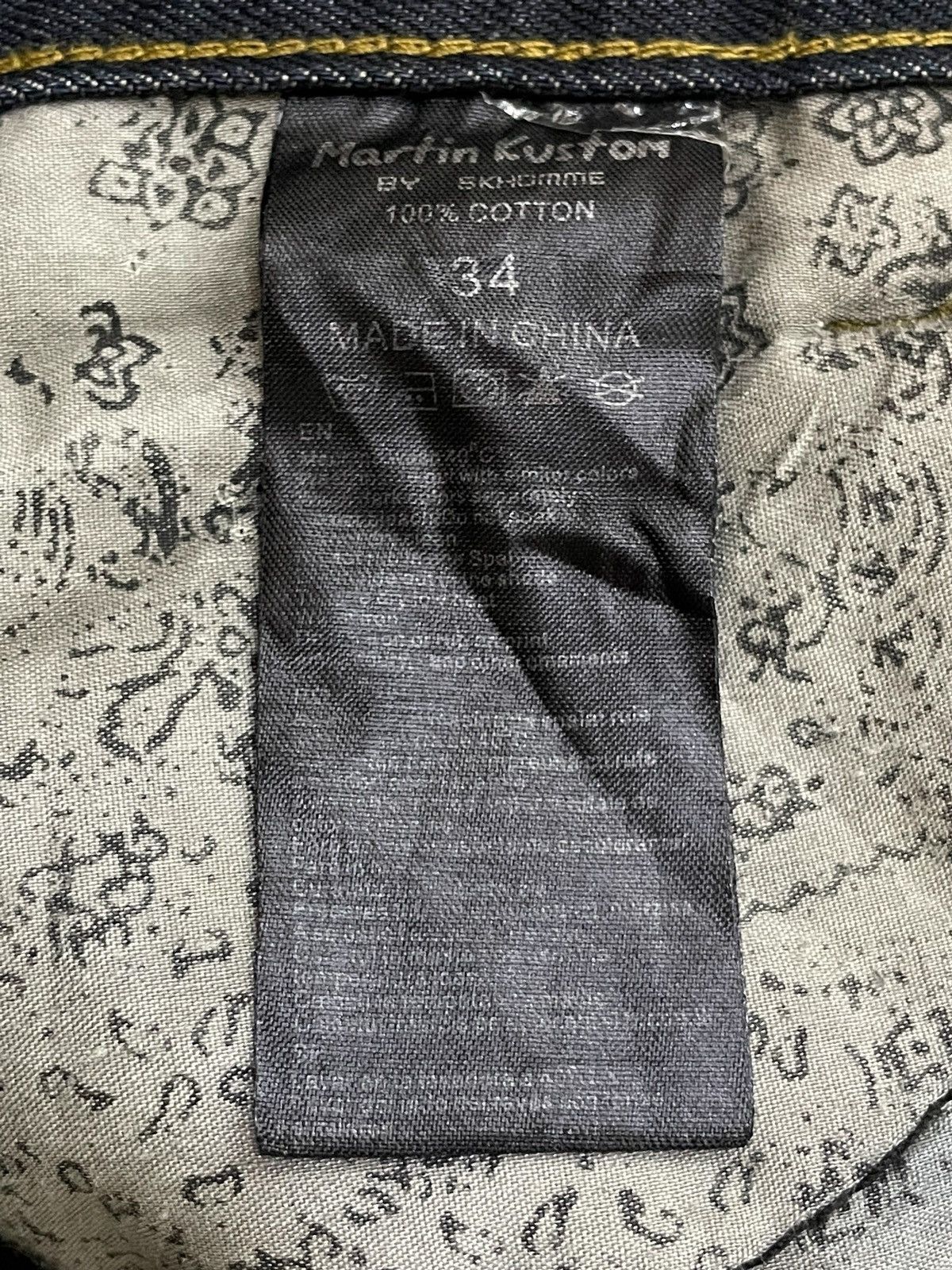 GOSTAR DE FUGA × Hysteric Glamour × Japanese Brand Martin Kustom Enzyme Mud Wash Distressed Jeans Size US 34 / EU 50 - 23 Thumbnail