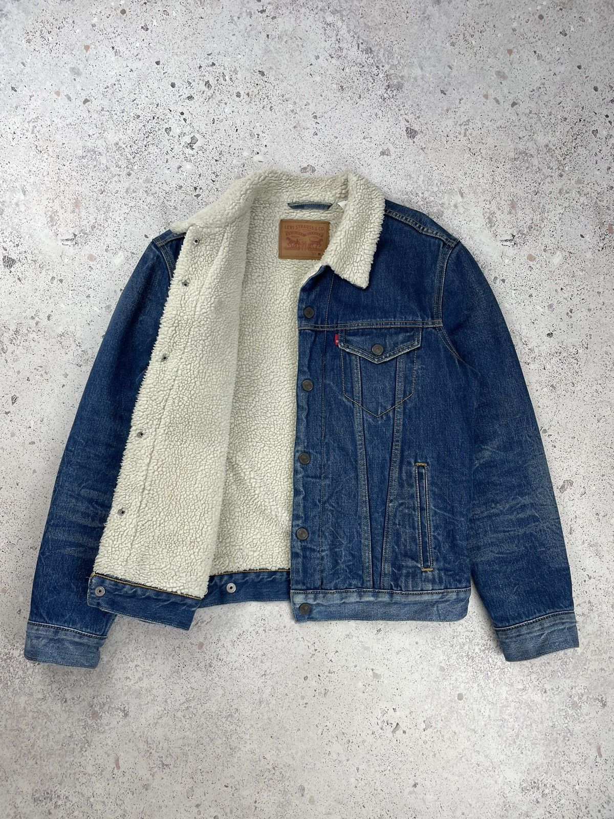Levi's Levis Retro Denim Type Sherpa Trucker Jacket Size US M / EU 48-50 / 2 - 6 Thumbnail