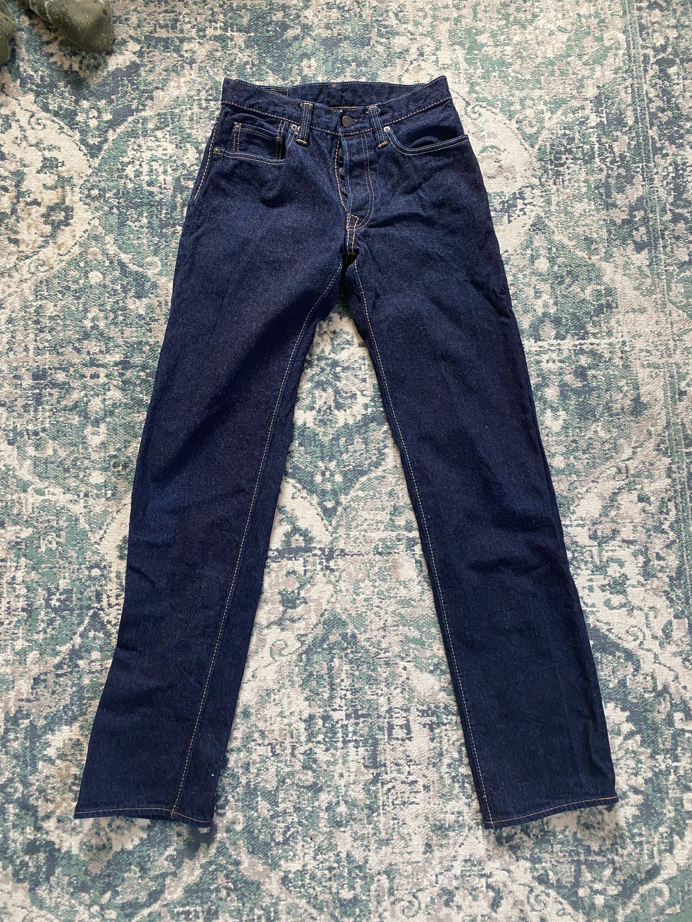 image of Pure Blue Japan Brk-019-Id Jeans - 13.5Oz Broken Twill Denim Straight in Blue, Men's (Size 30)