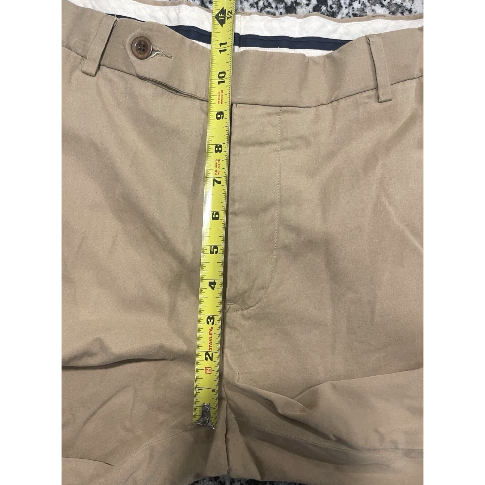 Polo Ralph Lauren VINTAGE Polo Ralph Lauren Pants Mens 36X33 Silk Blend Beige Flat Front Straight Leg Chino Trousers Size US M / EU 48-50 / 2 - 6 Thumbnail