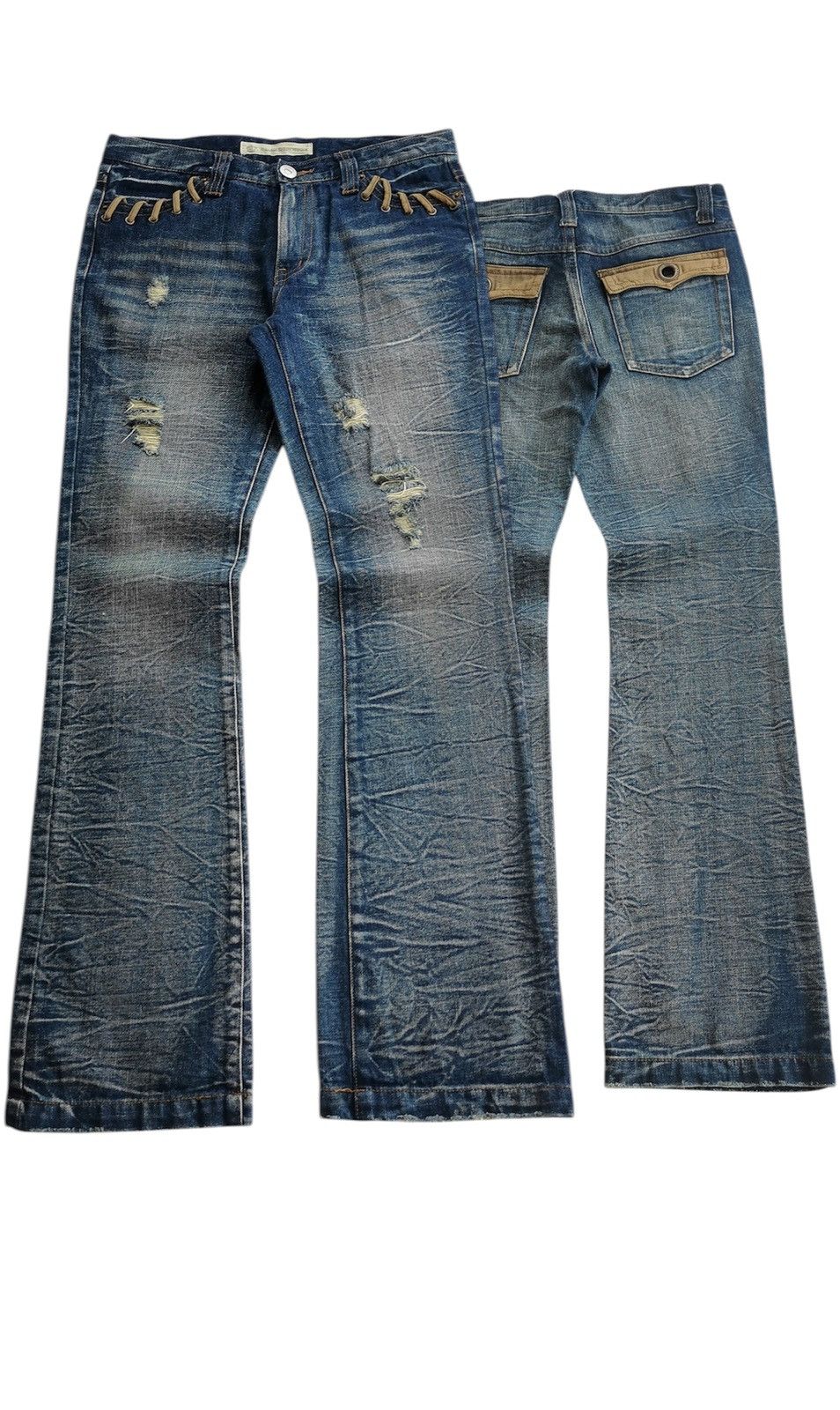 Tornado Mart Bootcut Nouveau Brillant Homme Denim Jeans Size US 30 / EU 46 - 1 Thumbnail