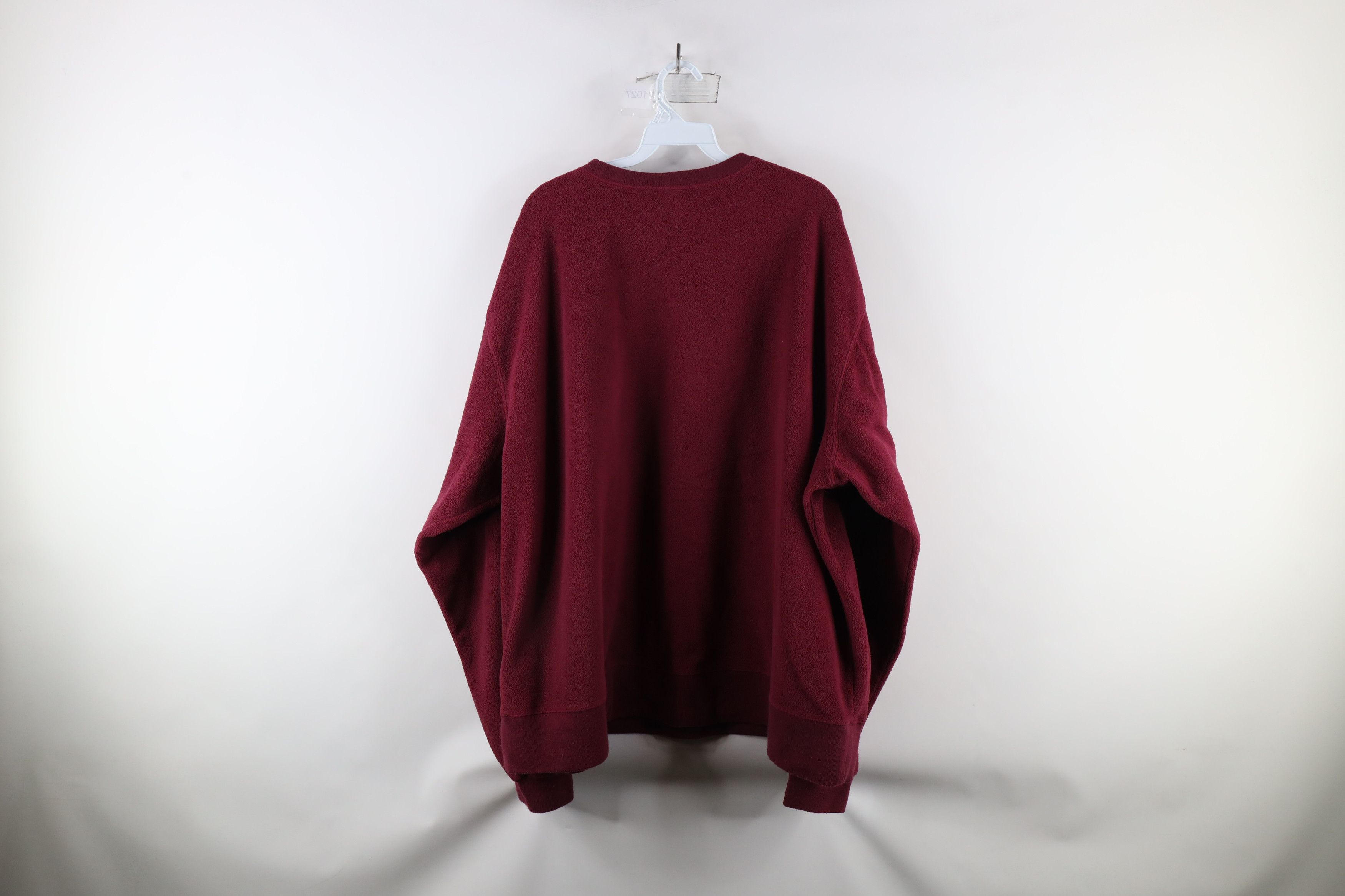 Disney × Vintage Vintage 90s Disney Winnie the Pooh Fleece Sweatshirt Maroon Size XXL / US 16-18 / IT 52-54 - 7 Thumbnail