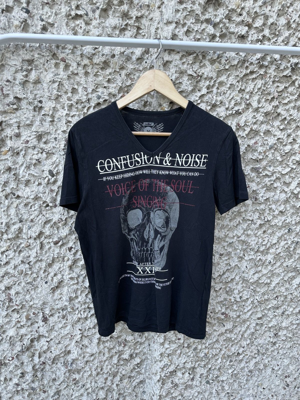 Affliction × Vintage Vintage y2k 2000s skull drippy tee T-shirt Size US M / EU 48-50 / 2 - 1 Thumbnail