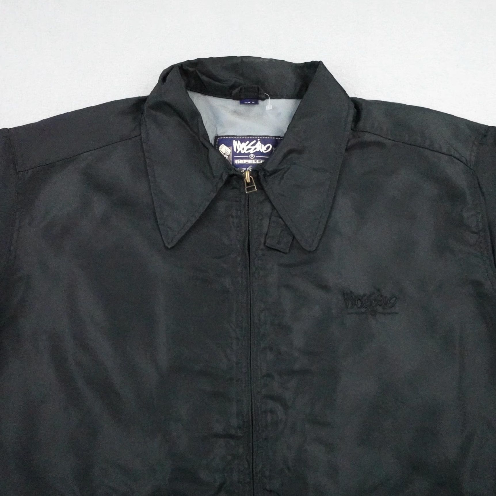 Mossimo VINTAGE Mossimo Jacket Mens L Black Windbreaker Water Resistant Repeller Coat - Windproof, Full Zip, Pockets, Lined, 90s Theme Size US L / EU 52-54 / 3 - 2 Thumbnail