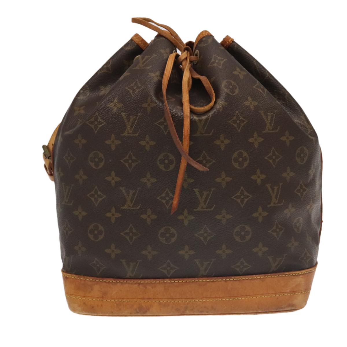 Noe Brown Canvas Shoulder Bag (Pre-Owned)