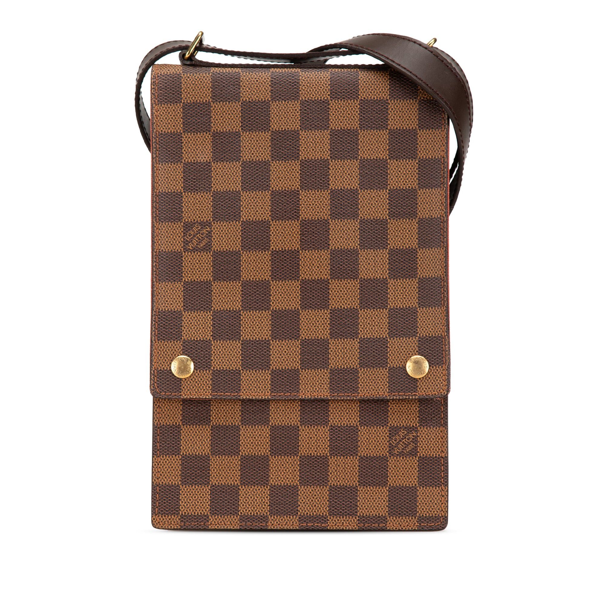 Louis Vuitton Louis Vuitton Damier Ebene Portobello Brown Size ONE SIZE - 1 Thumbnail
