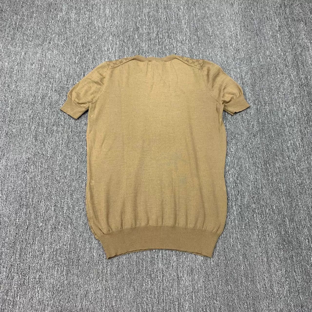 Gucci Gucci Brown GG Supreme Knit Tee L 95 New Size L / US 10 / IT 46 - 2 Thumbnail