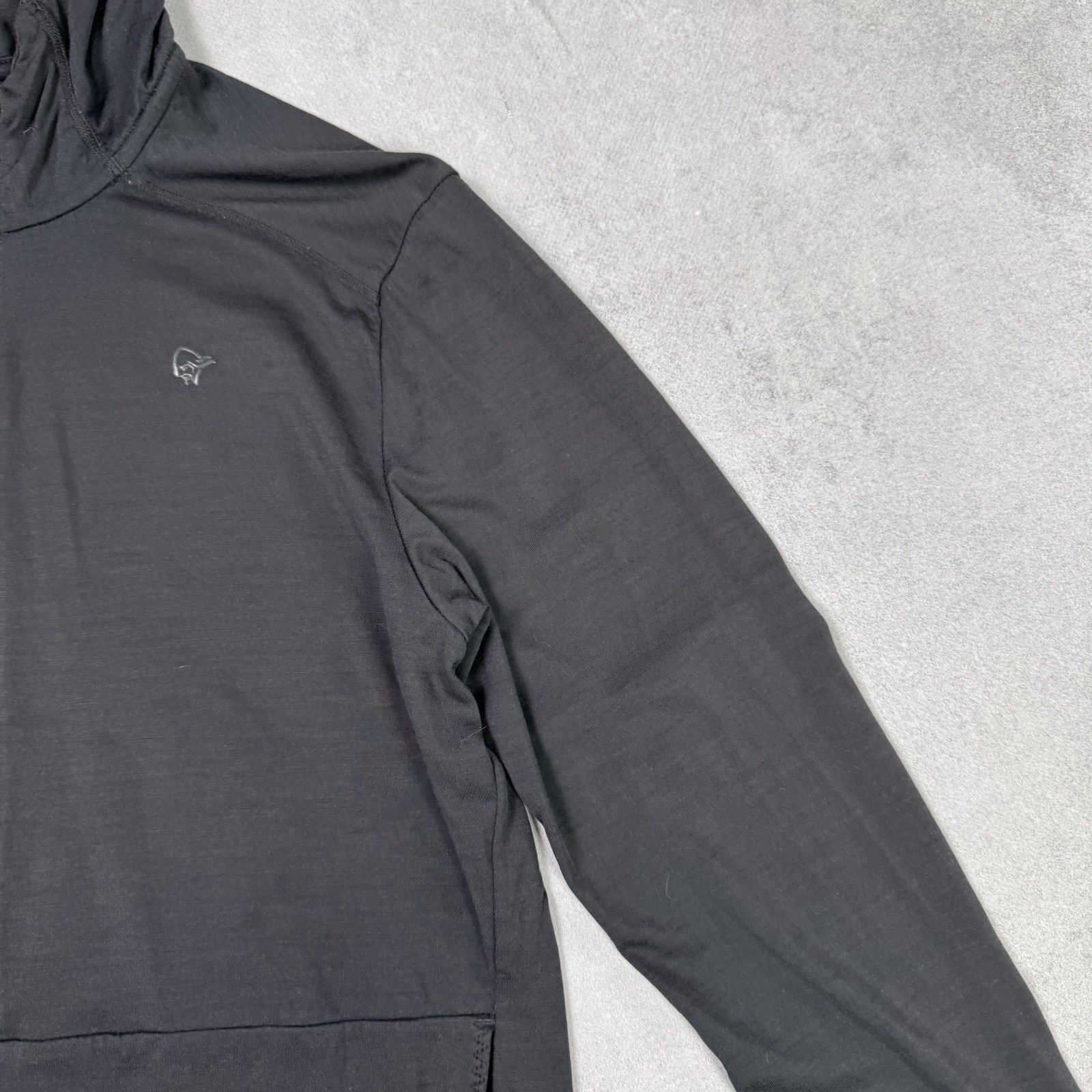 Norrona Narrona Men Wool Hoodie Size S Bkack Outdoor Size US S / EU 44-46 / 1 - 3 Thumbnail