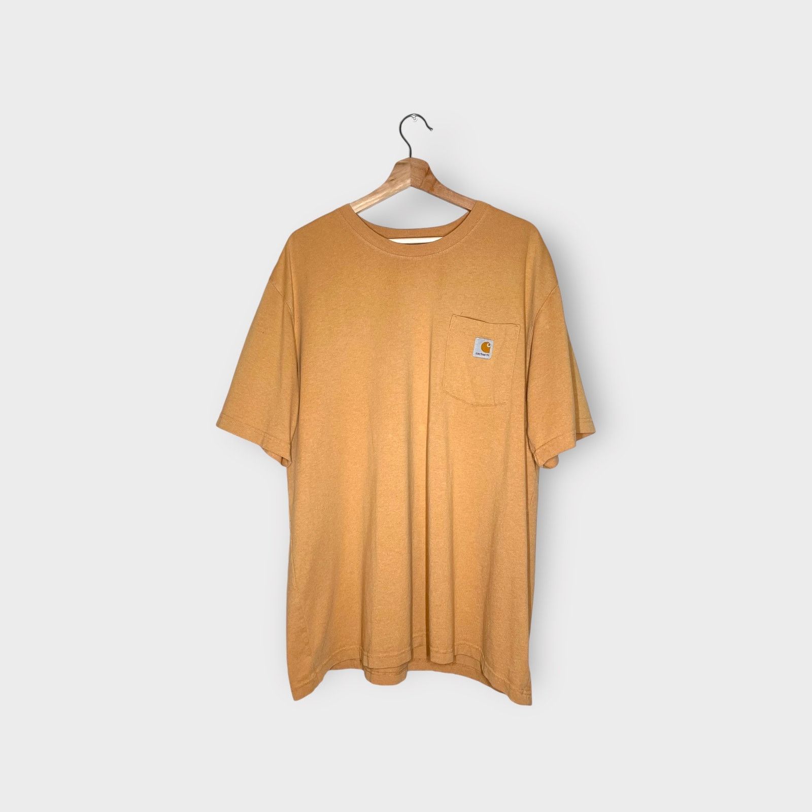 Carhartt × Vintage Carhartt Distressed Pocket Tee – Yellowstone Heather | XL Size US XL / EU 56 / 4 - 1 Thumbnail