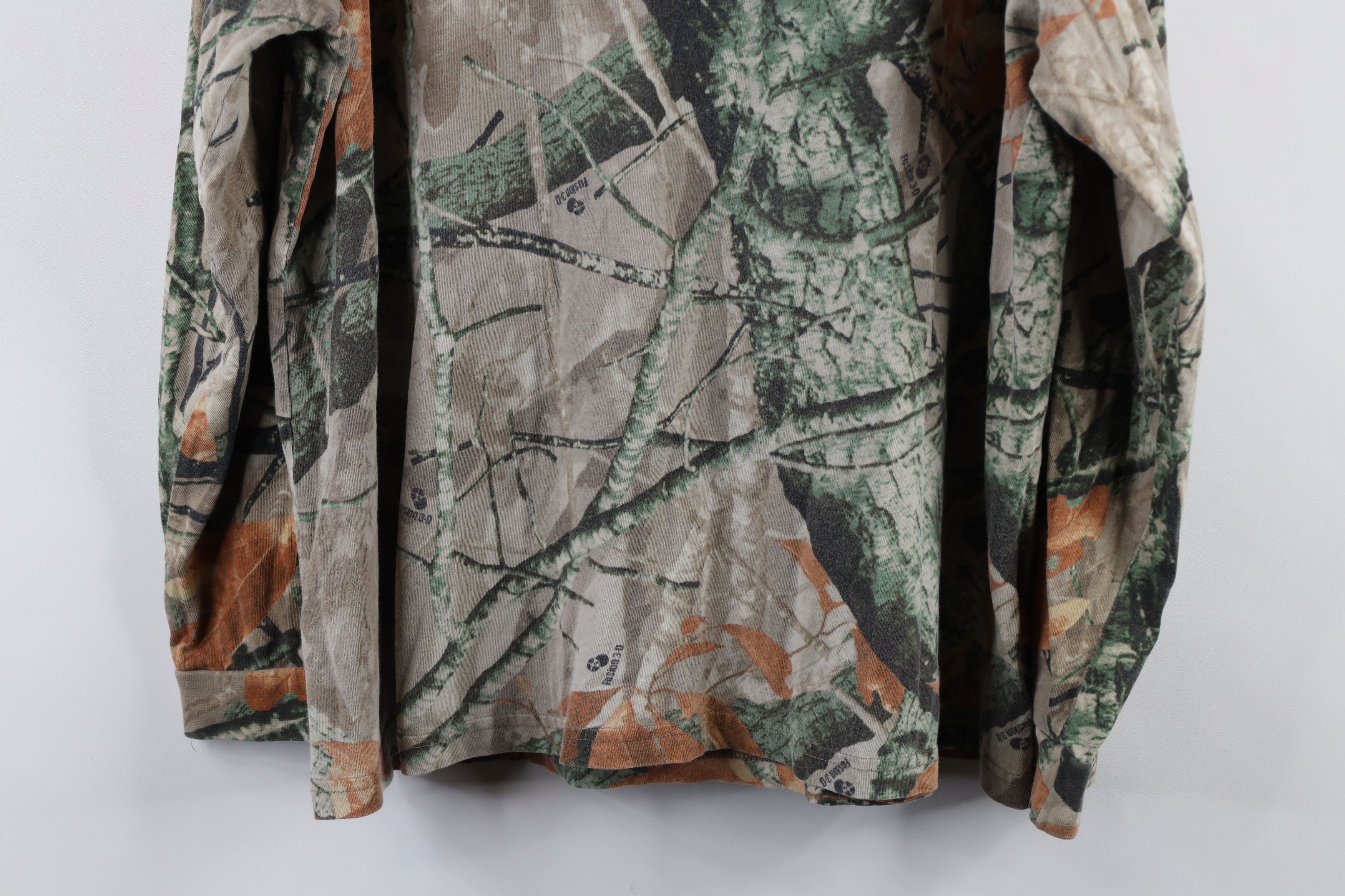 Vintage Vintage 90s Streetwear Long Sleeve Pocket T-Shirt Cotton Size US XL / EU 56 / 4 - 12 Thumbnail