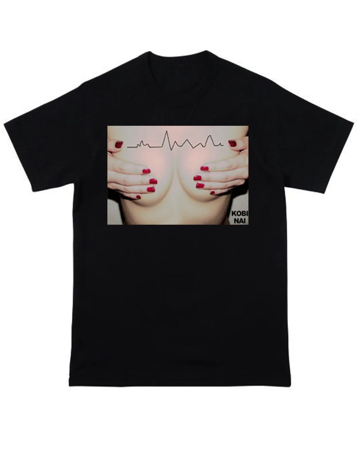 Japanese Brand KOBINAI "Breast" White Tee Size US M / EU 48-50 / 2 - 6 Thumbnail