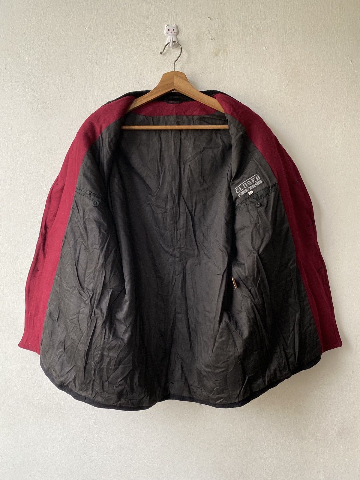Marithe + Francois Girbaud × Vintage 1990s - Marithe Francois Girbaud Wool Mandarin Collar Jacket Size US L / EU 52-54 / 3 - 11 Thumbnail
