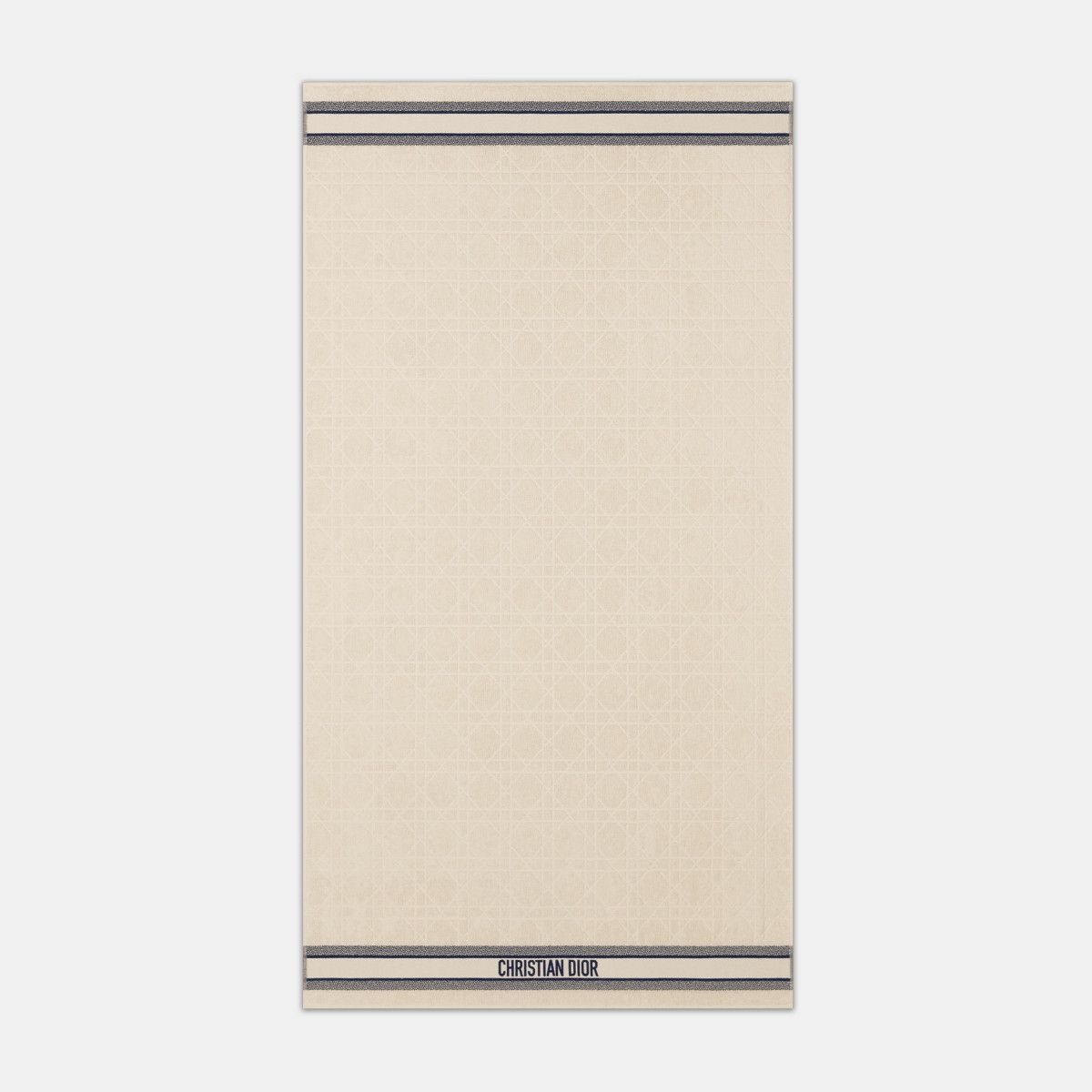 Dior o1bcso1str0226 Size:OS/Macrocannage Beach Towel in White Size ONE SIZE - 1 Thumbnail