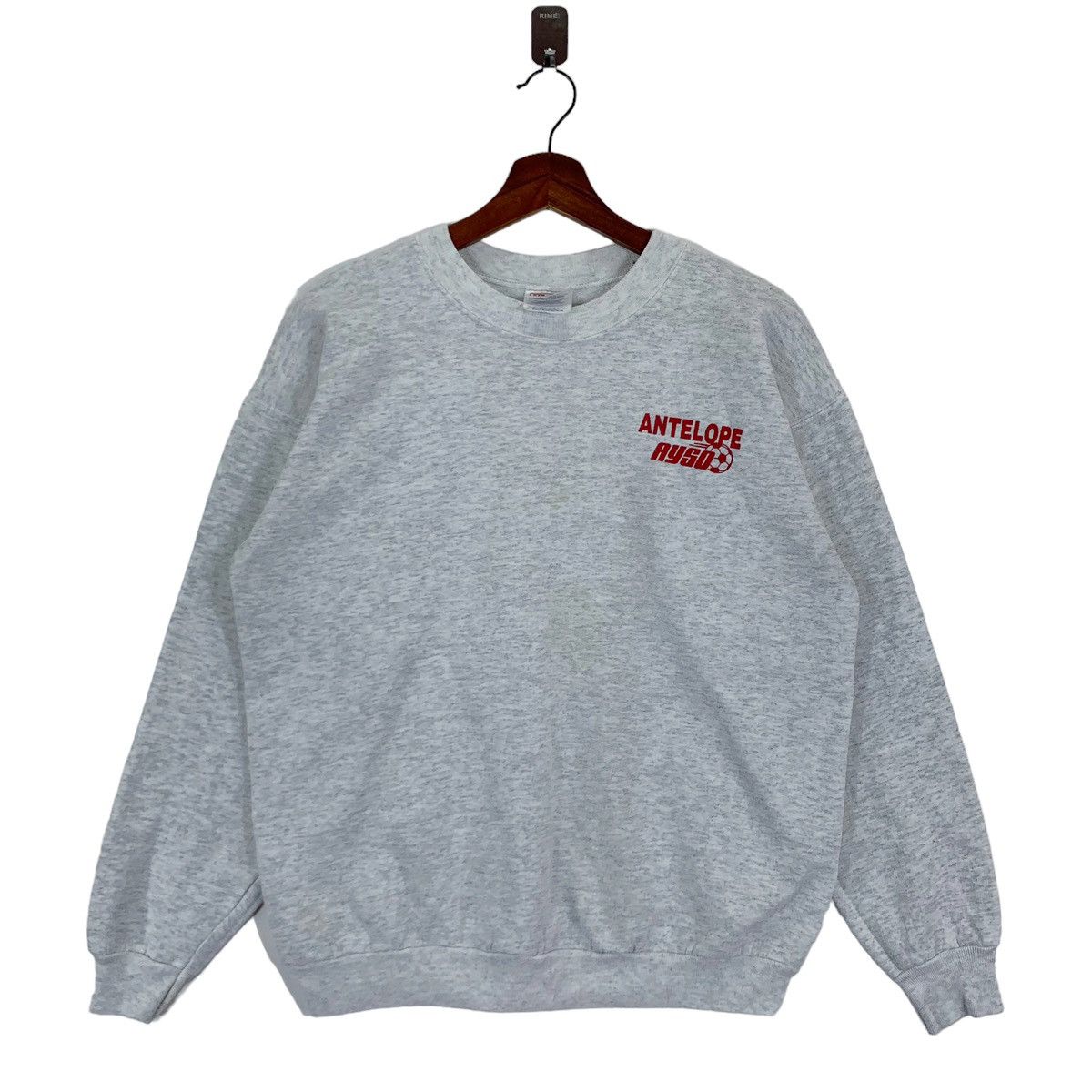 🔥🔥VINTAGE ANTELOPE AYSO PLAYSOCCER PULLOVER CREWNECK