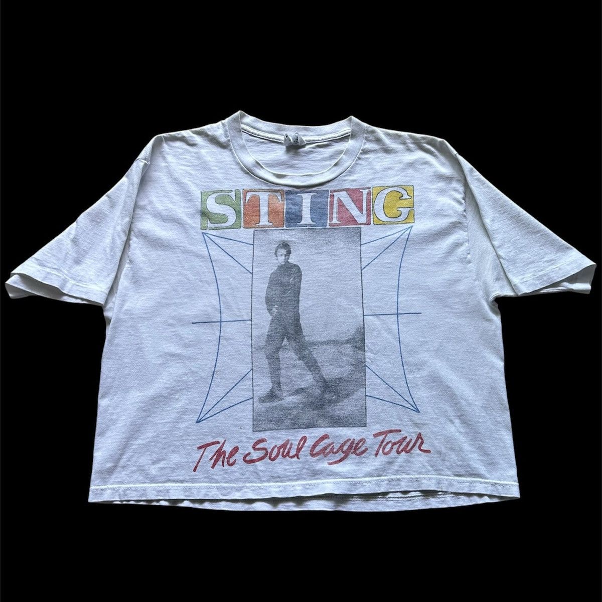 Rock Band × Vintage Vintage 1991 Sting The soul cages tour tee 