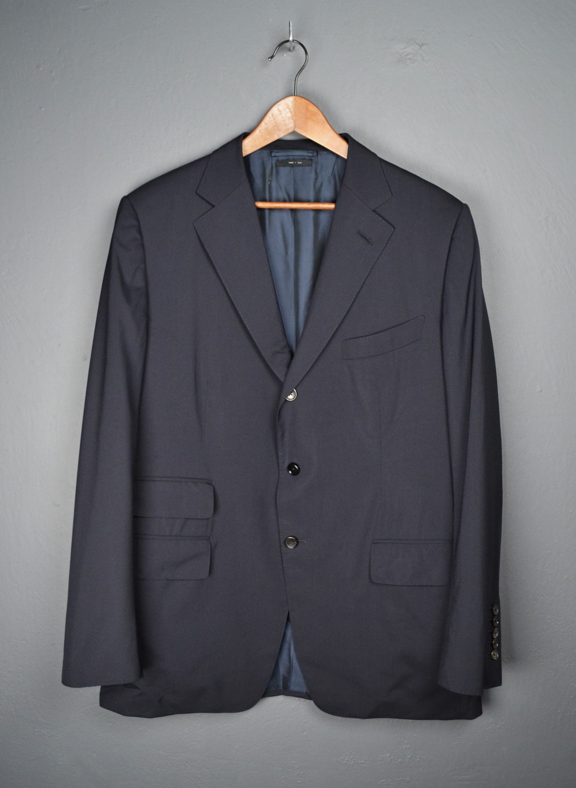 Tom Ford Tom Ford Dark Blue Basic Base B Blazer Sport Jacket 46 US Size 46R - 1 Thumbnail
