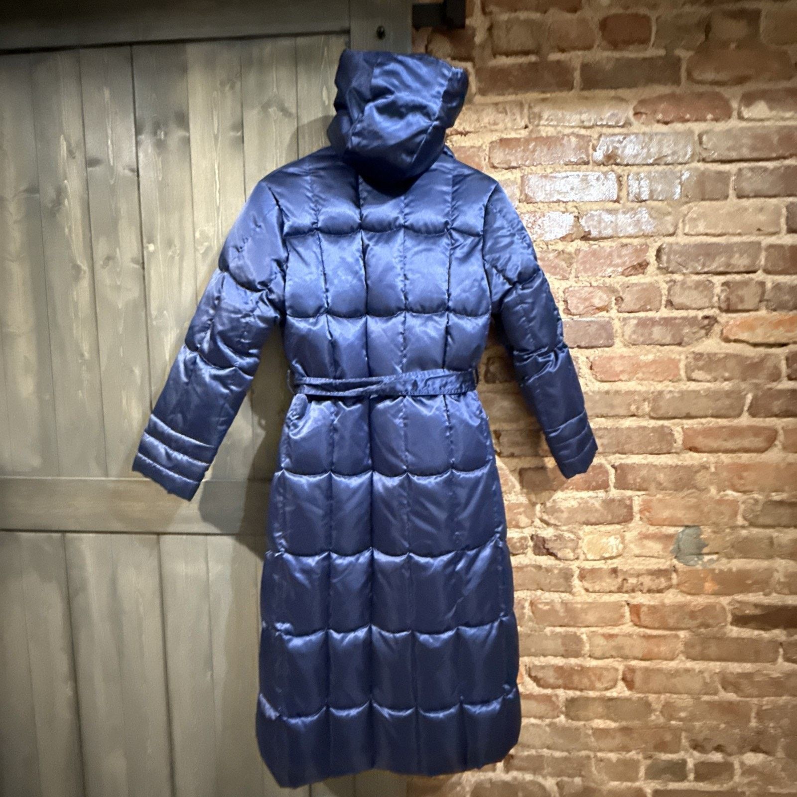& Other Stories Vtg 90’s Yililan Chinese Womens M/S Puffer Down Navy Parka Size S / US 4 / IT 40 - 3 Thumbnail