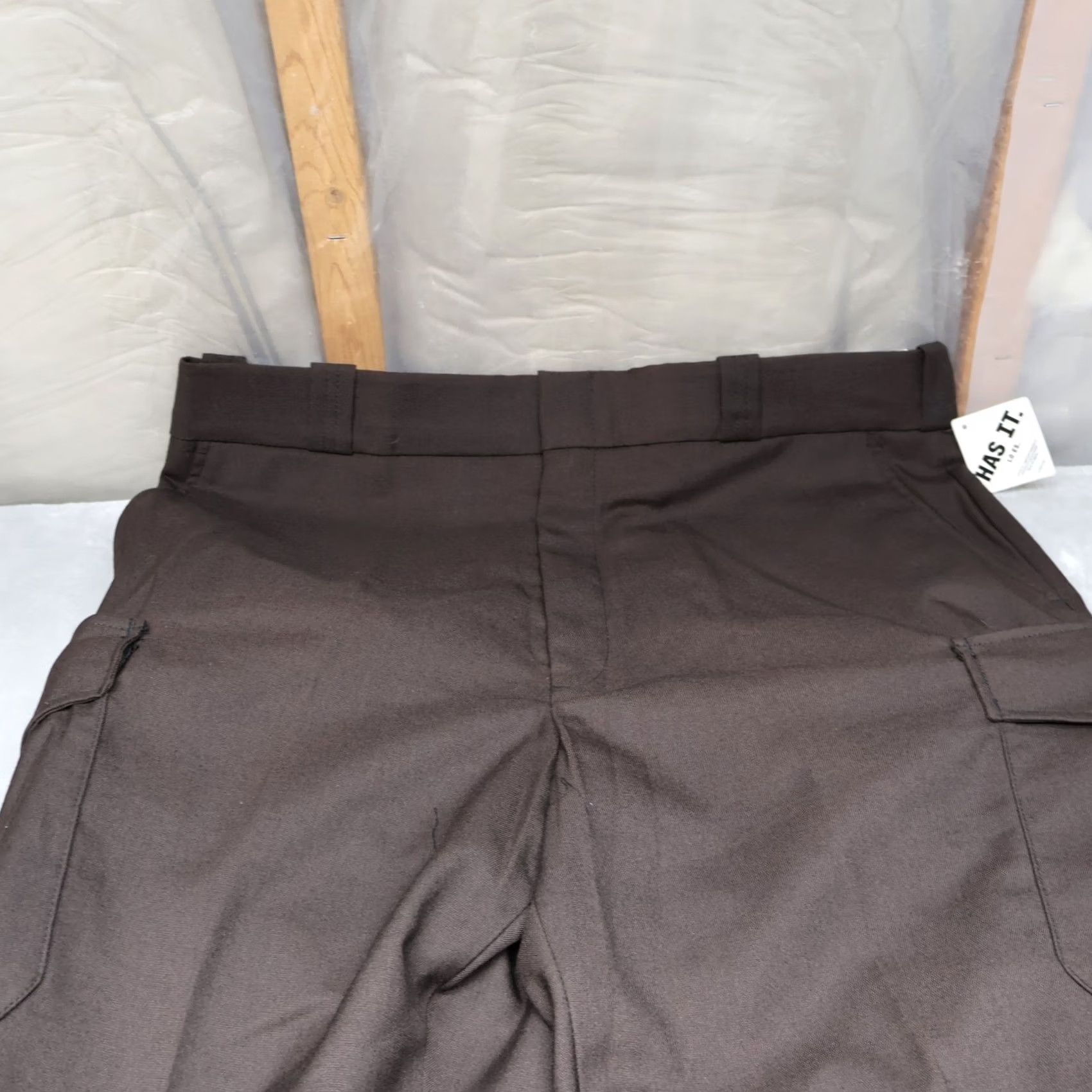 Vintage Flying Cross Cargo Pants Mens 38 Brown Lycra Straight Leg Casual Workwear Pants 36x38 New Size US 36 / EU 52 - 6 Thumbnail