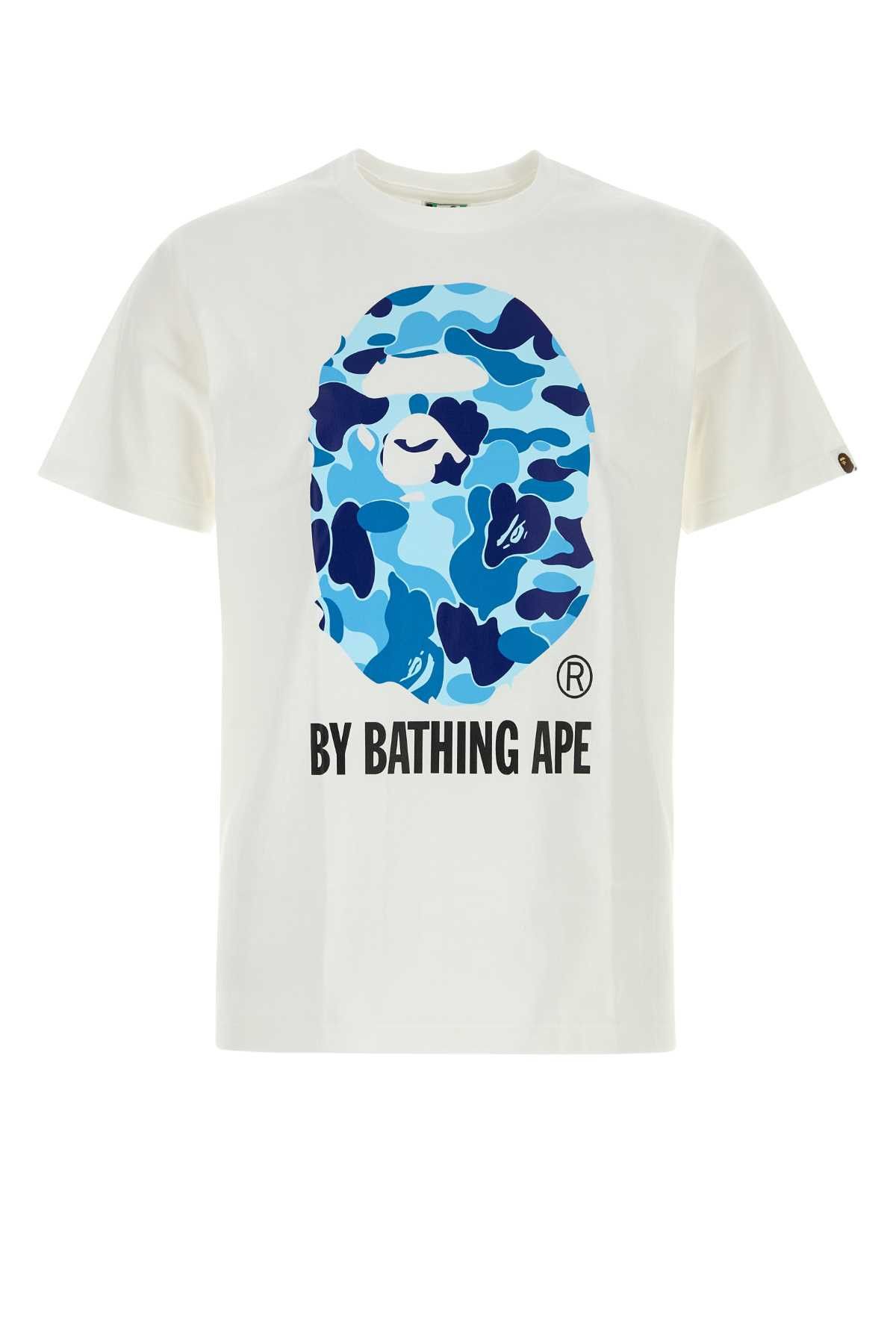 Bape White Cotton Abc Camo T-Shirt Size US M / EU 48-50 / 2 - 1 Thumbnail