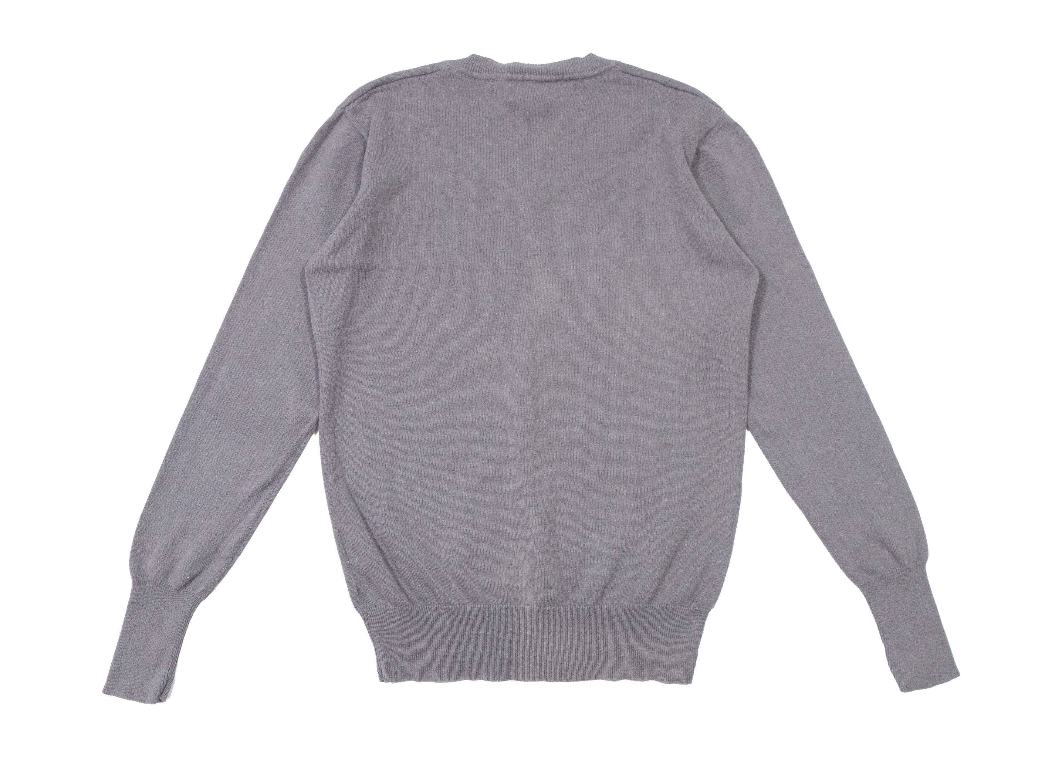 Vivienne Westwood 00s Orb Logo V-Neck Cotton Sweater Vintage Size US M / EU 48-50 / 2 - 2 Thumbnail