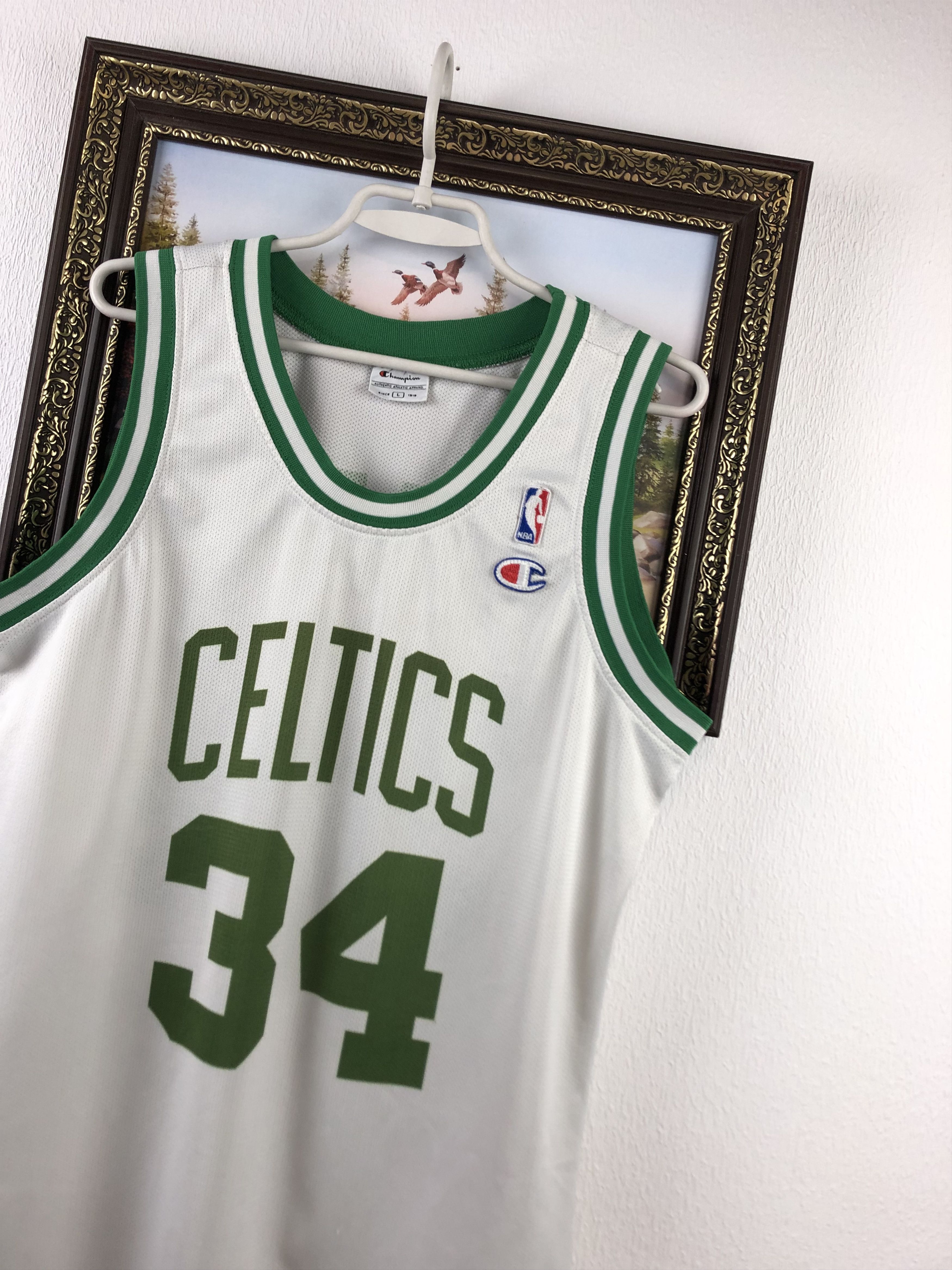 Champion Vintage 90's Boston Celtics Paul Pierce #24 White Jersey Size US L / EU 52-54 / 3 - 4 Thumbnail