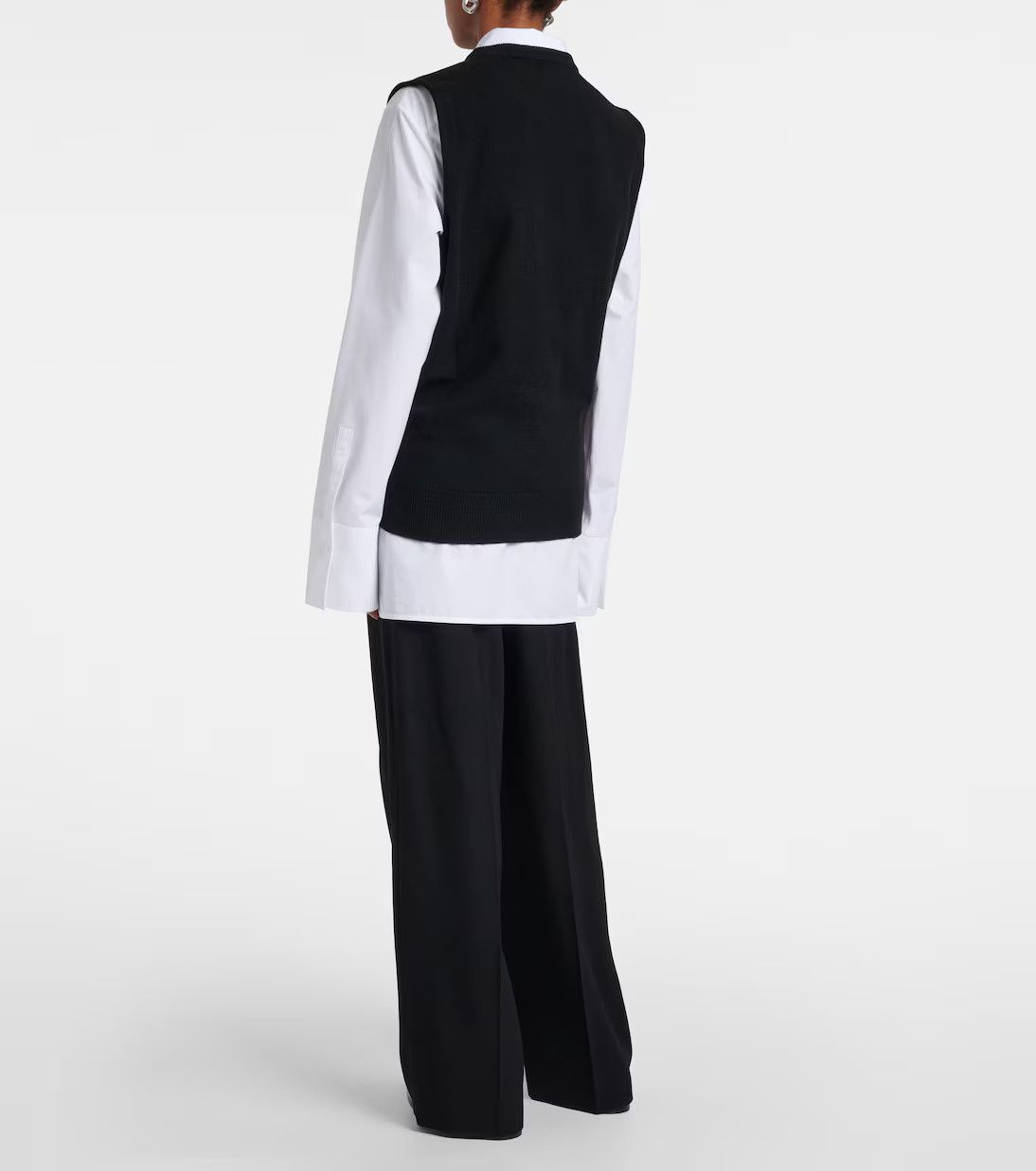 Jil Sander o1y1025 Sleeveless Sweater in Black Size XS / US 0-2 / IT 36-38 - 3 Thumbnail