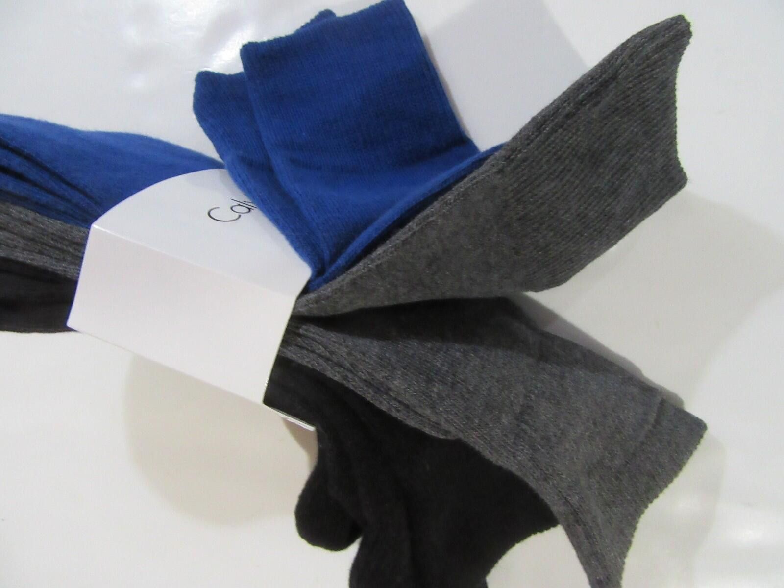 Calvin Klein Calvin Klein Mens Trouser Dress Socks Solid 3 pack Size ONE SIZE - 3 Thumbnail