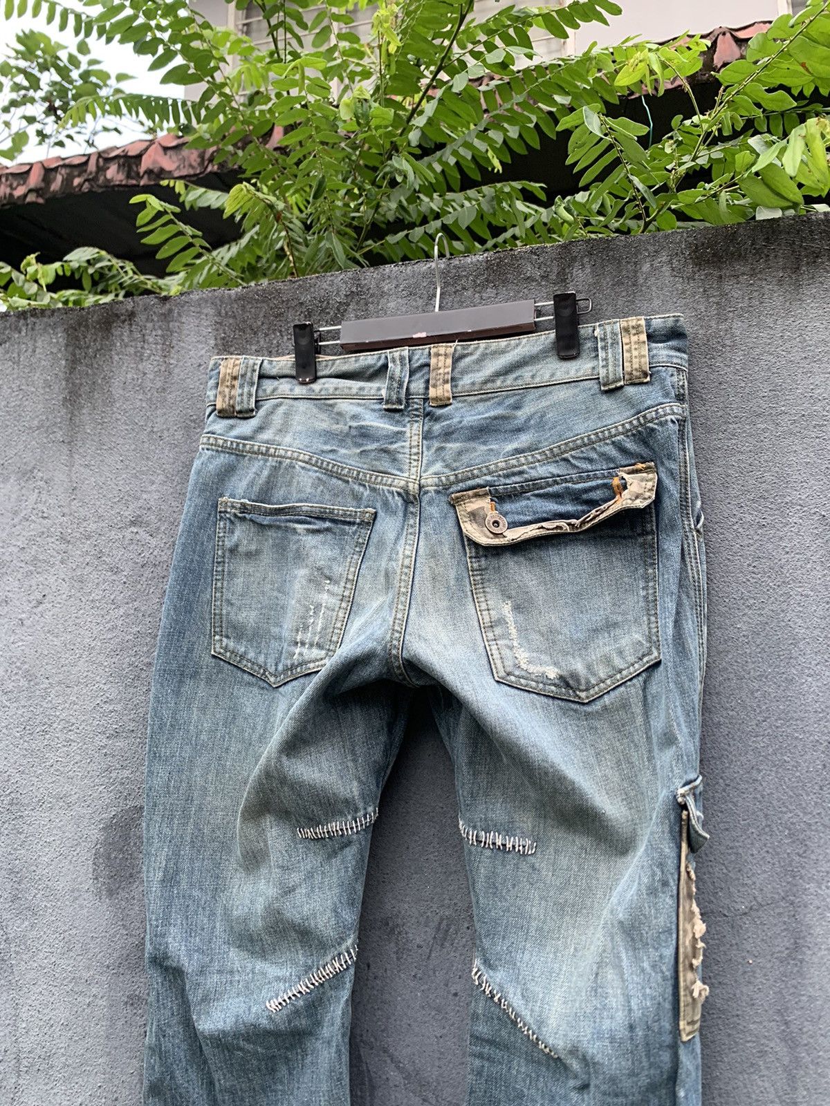 Vintage 👹VINTAGE FOUR SEASON DISTRESSED BAGGY JEANS Size US 34 / EU 50 - 12 Thumbnail