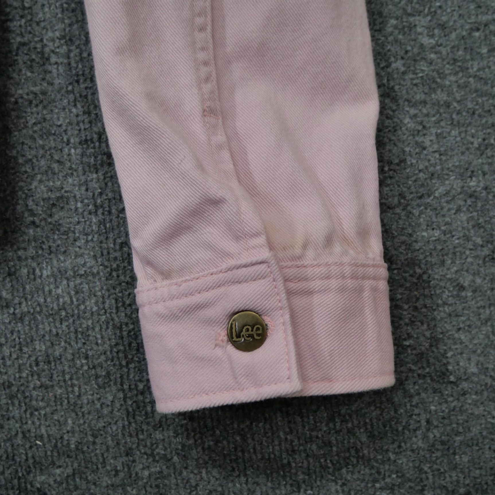 Lee VINTAGE Lee Jacket Womens XL Pink Breast Cancer Ribbon Casual Denim Short Sleeve Jacket Size 40" / US 18 - 6 Thumbnail